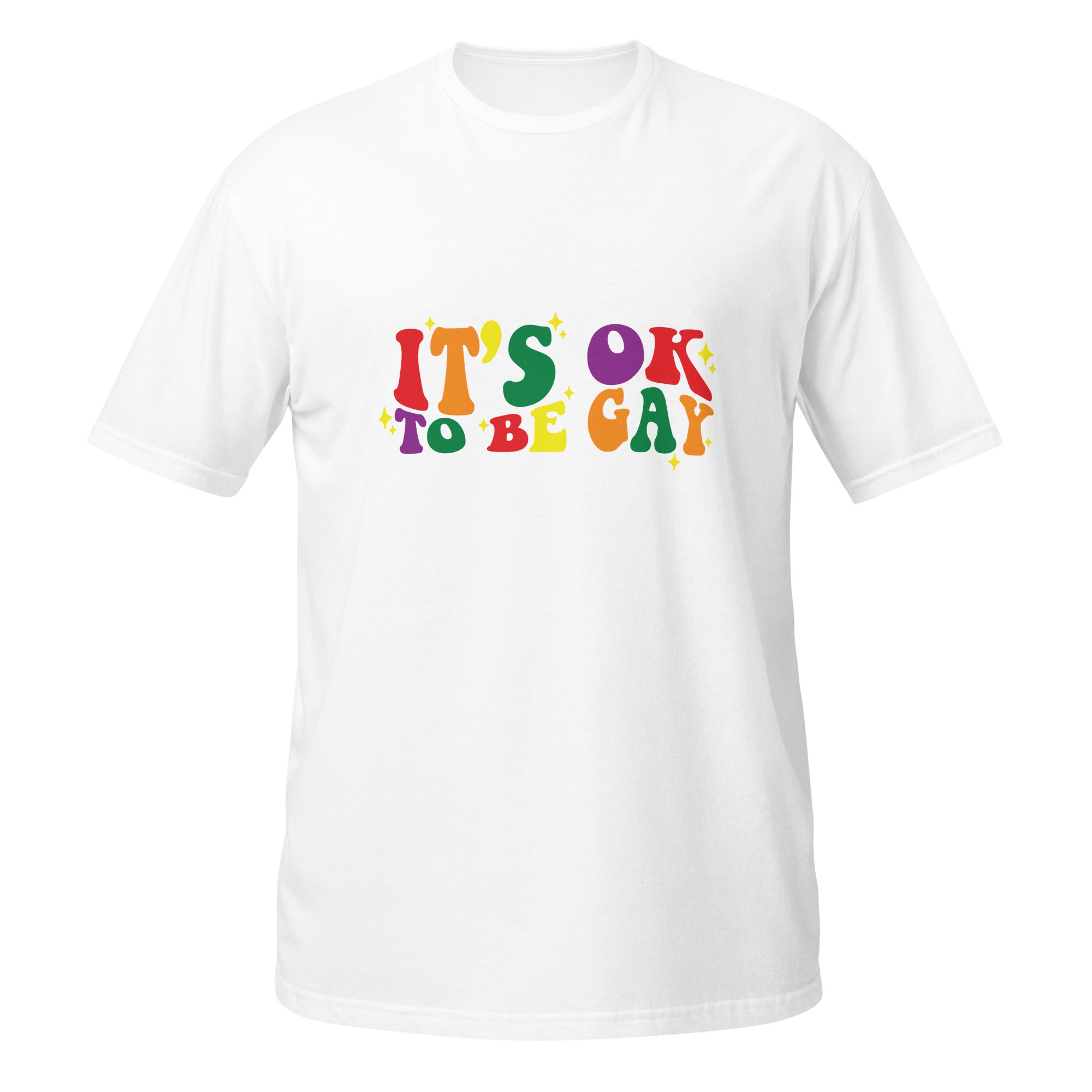 Short Sleeve Unisex T Shirt It's ok to be gay