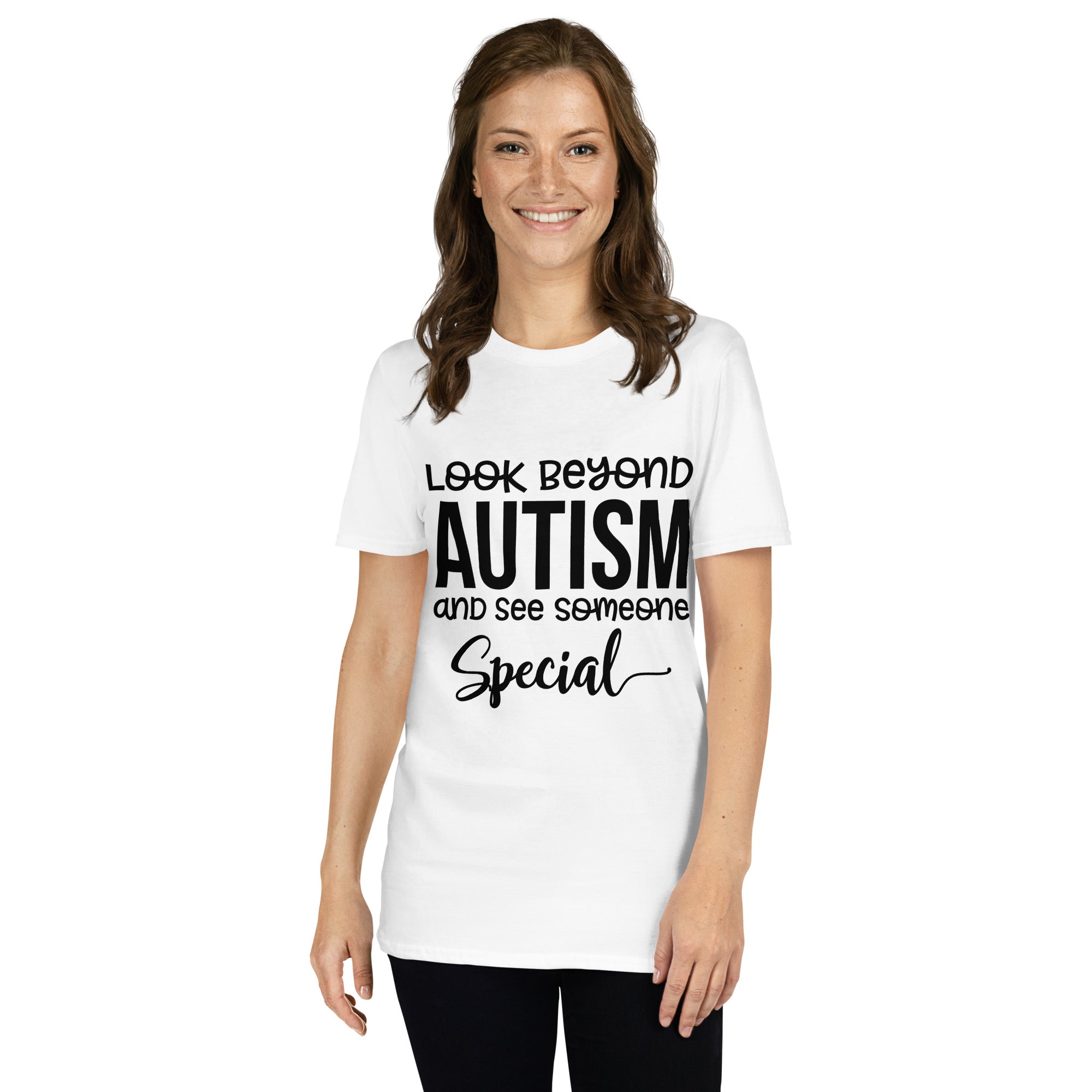 Short Sleeve Unisex T Shirt Look Beyond Autism