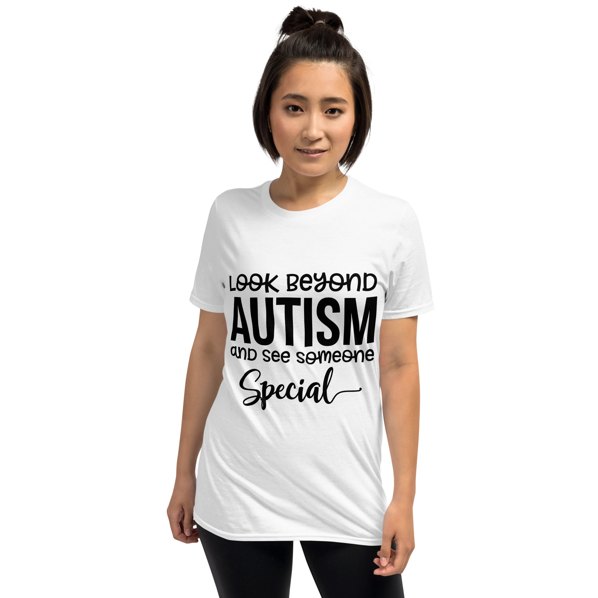 Short Sleeve Unisex T Shirt Look Beyond Autism