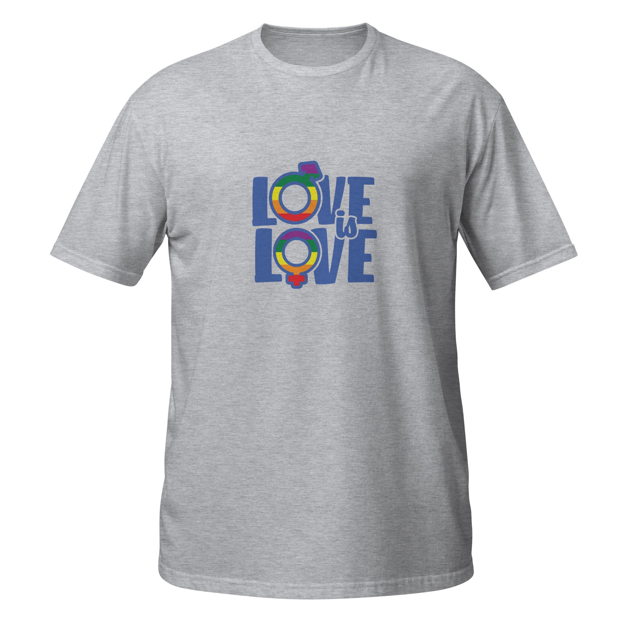 Short Sleeve Unisex T Shirt Love is Love