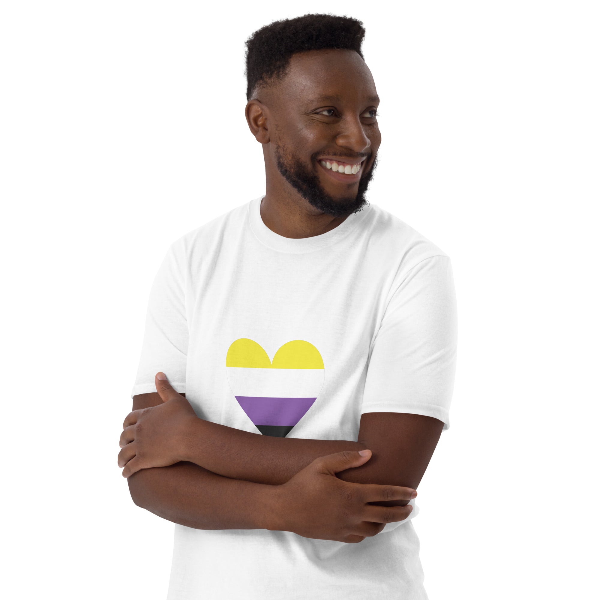 Short Sleeve Unisex T Shirt Nonbinary Heart