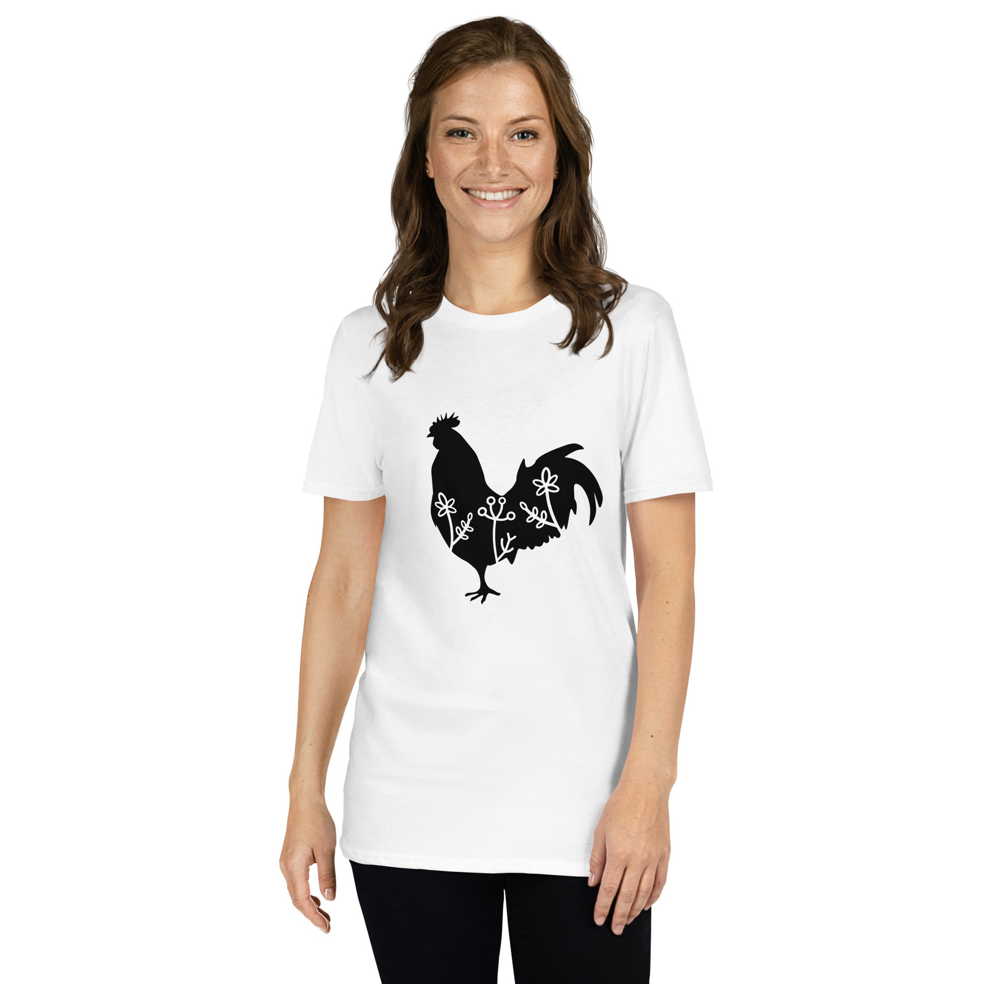 Short Sleeve Unisex T Shirt Rooster