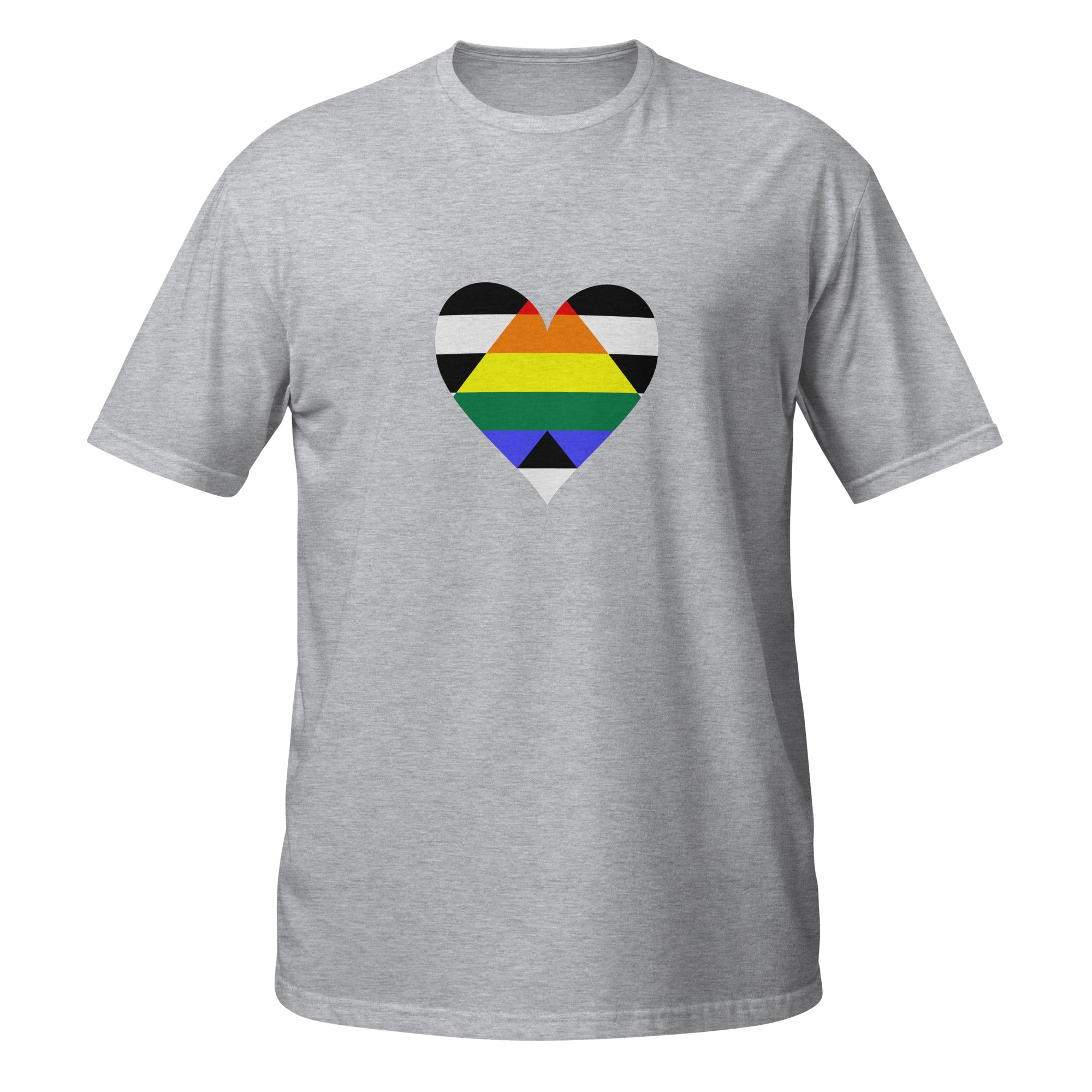 Short Sleeve Unisex T Shirt Straight Ally Heart