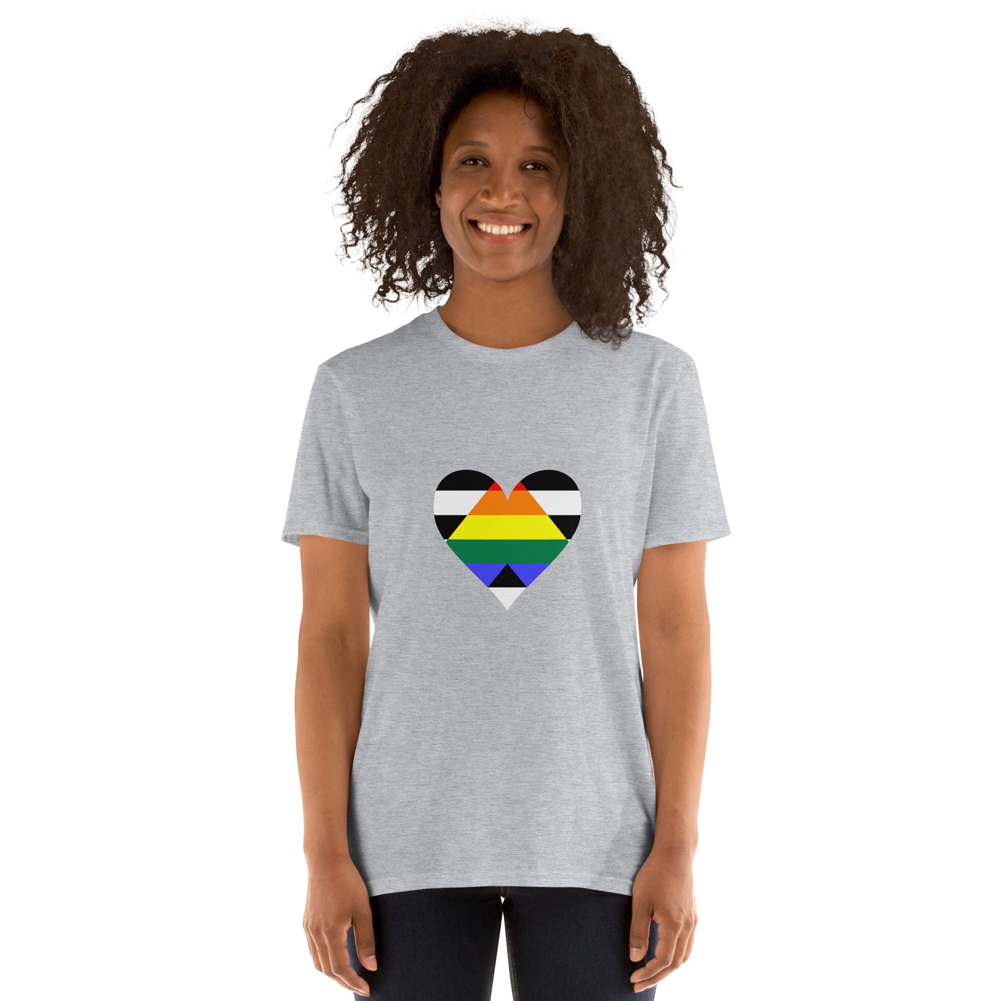 Short Sleeve Unisex T Shirt Straight Ally Heart