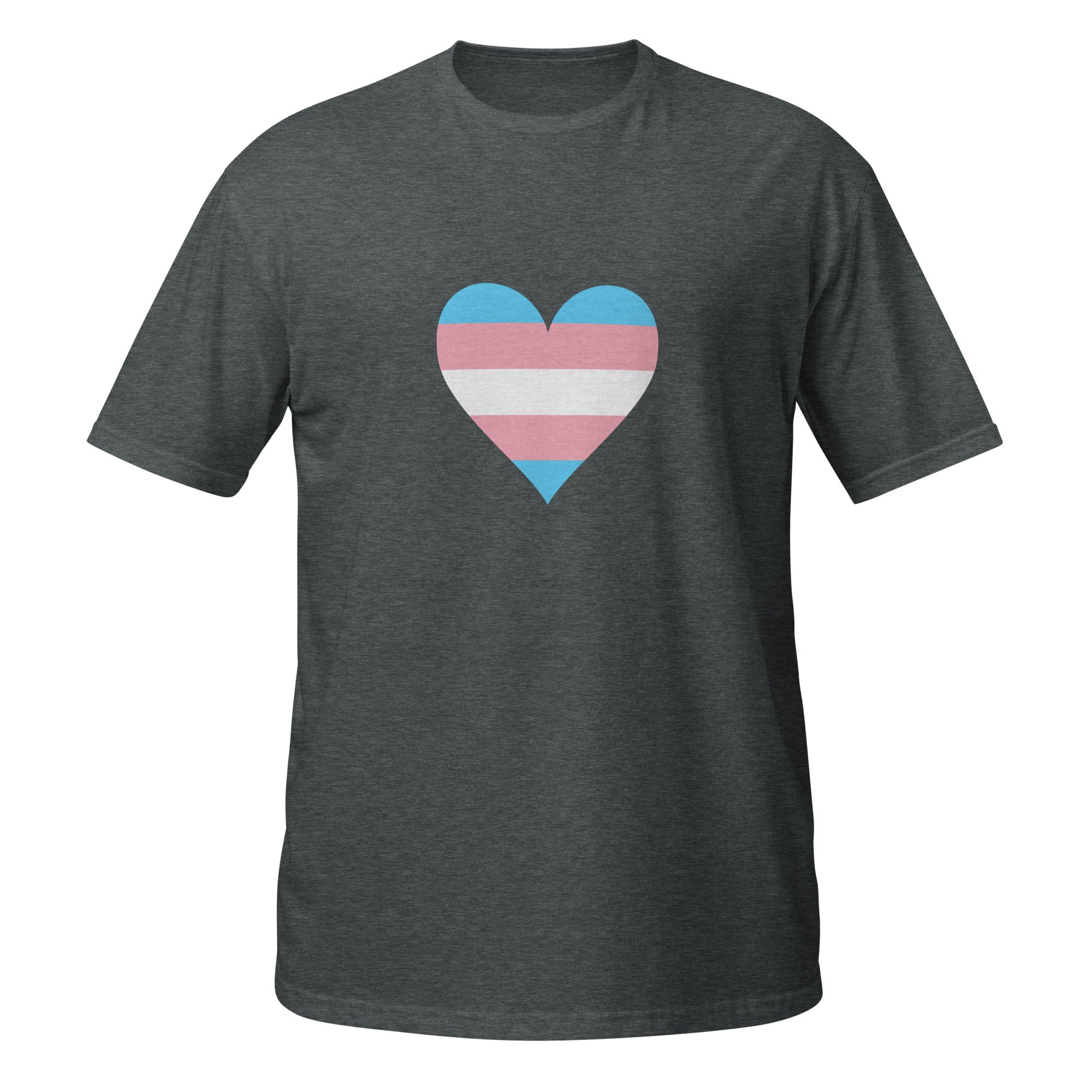 Short Sleeve Unisex T Shirt Transgender Heart