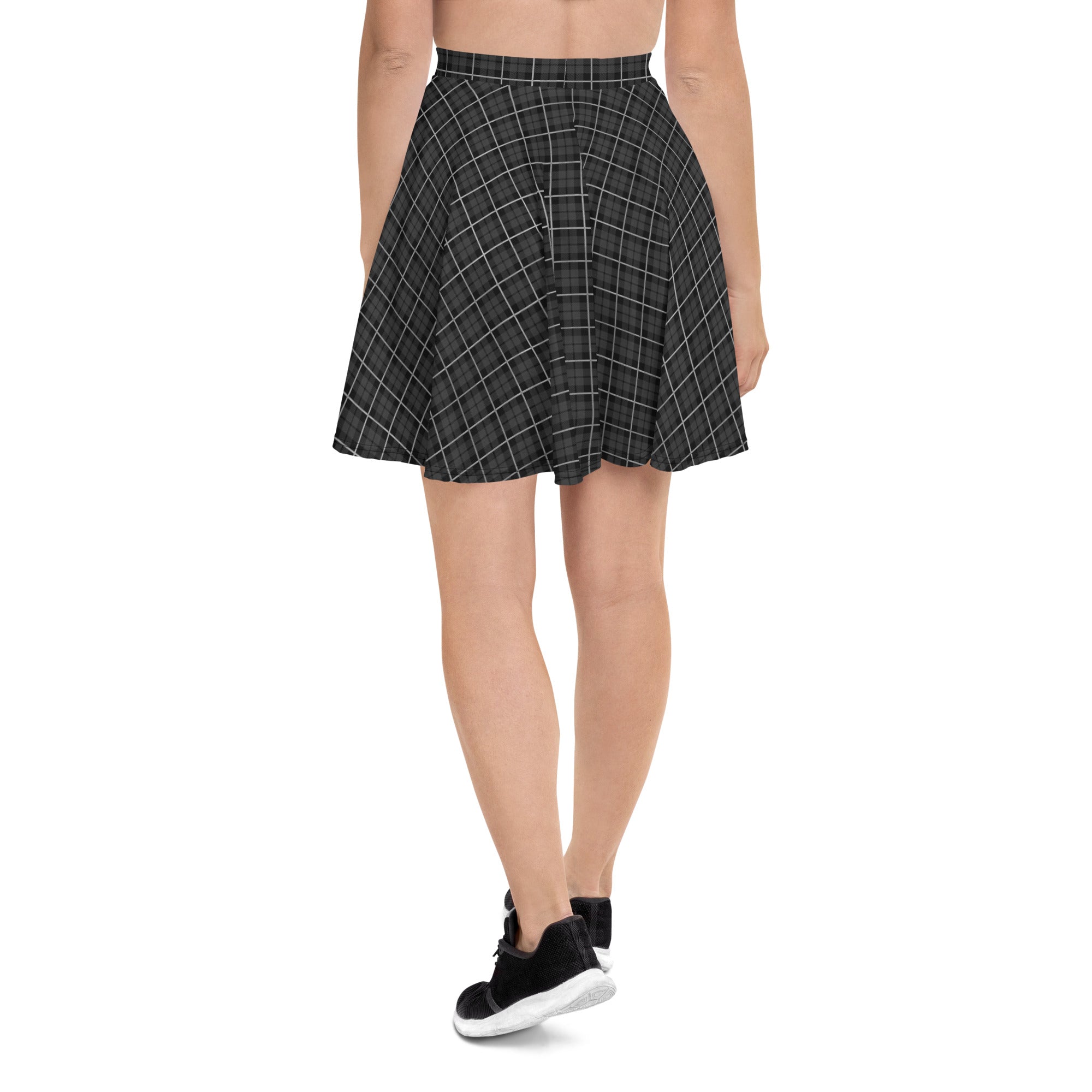 Skater Skirt Tartan Black