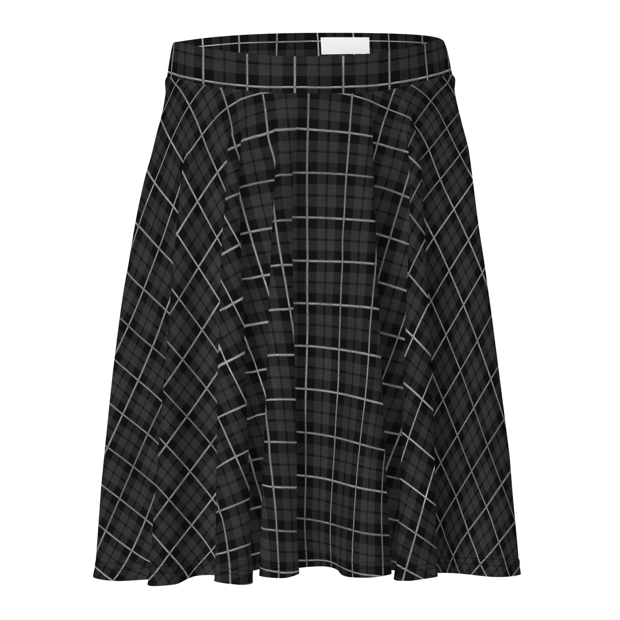 Skater Skirt Tartan Black