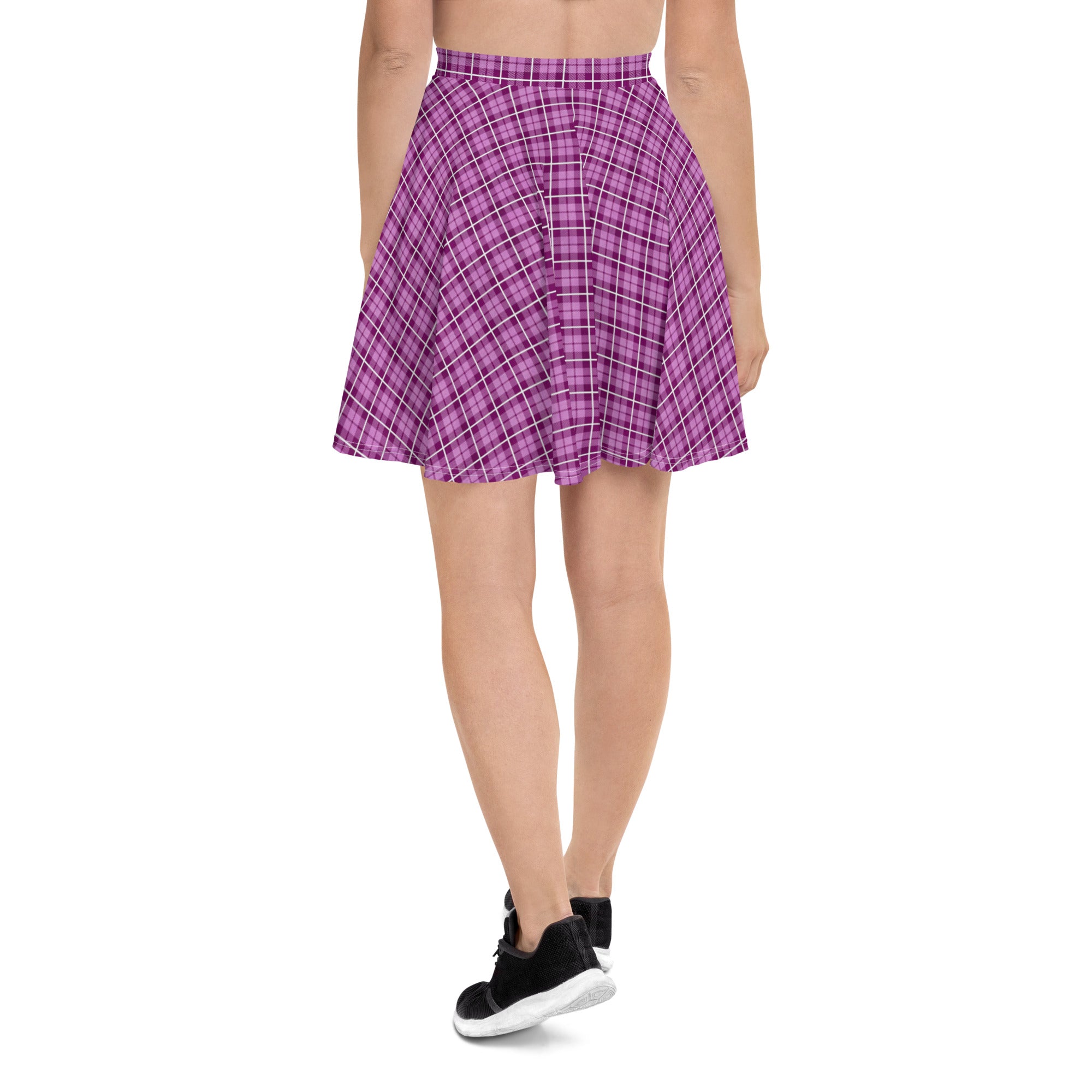 Skater Skirt Tartan Dark Pink