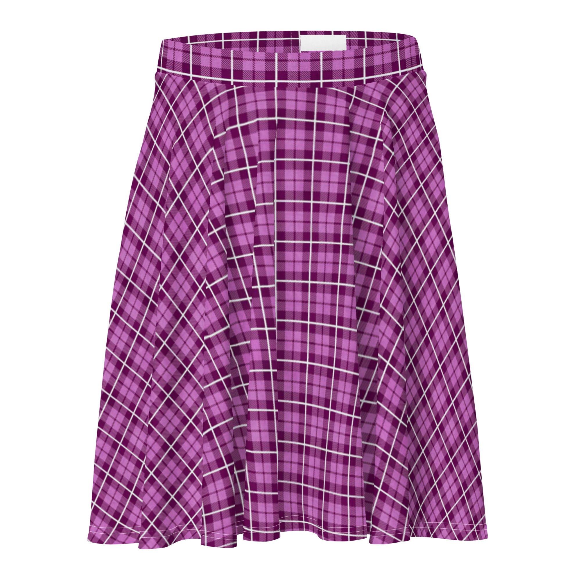 Skater Skirt Tartan Dark Pink
