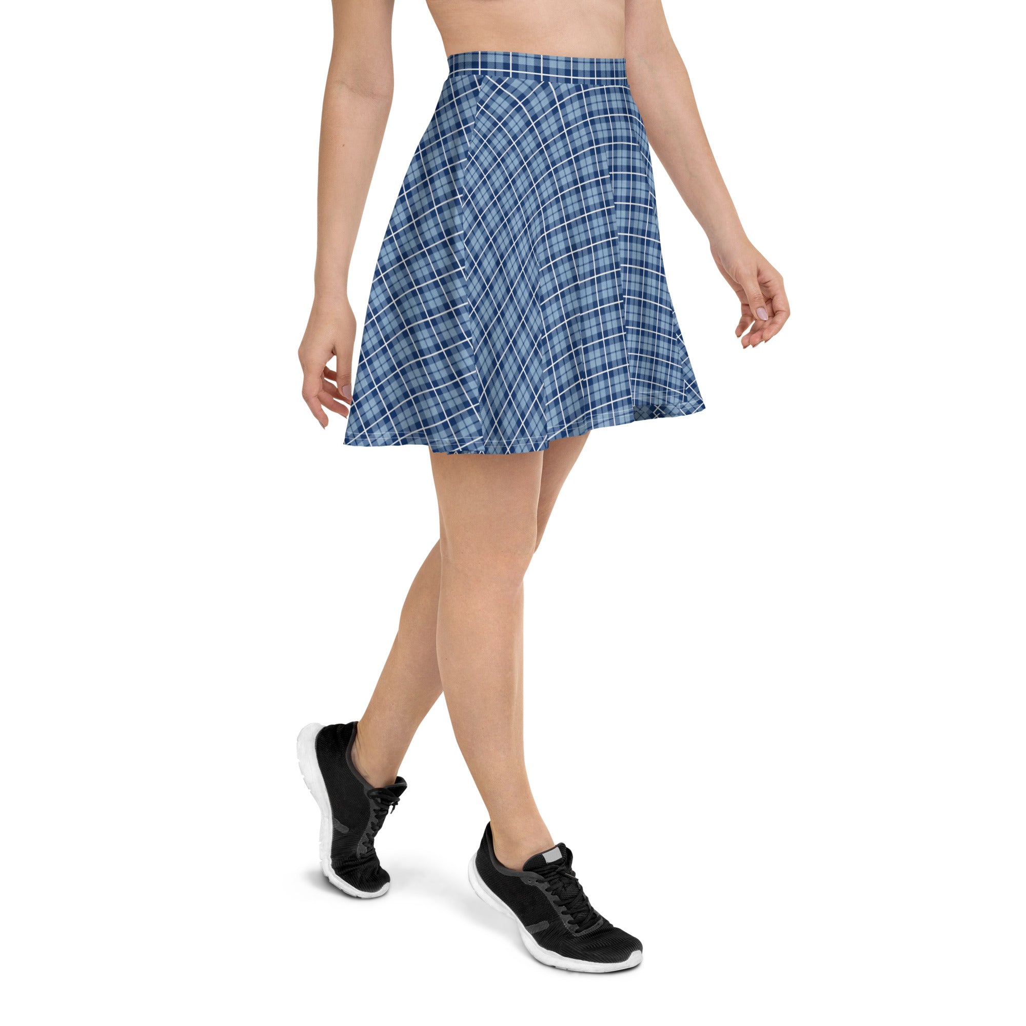 Skater Skirt Tartan Light Blue
