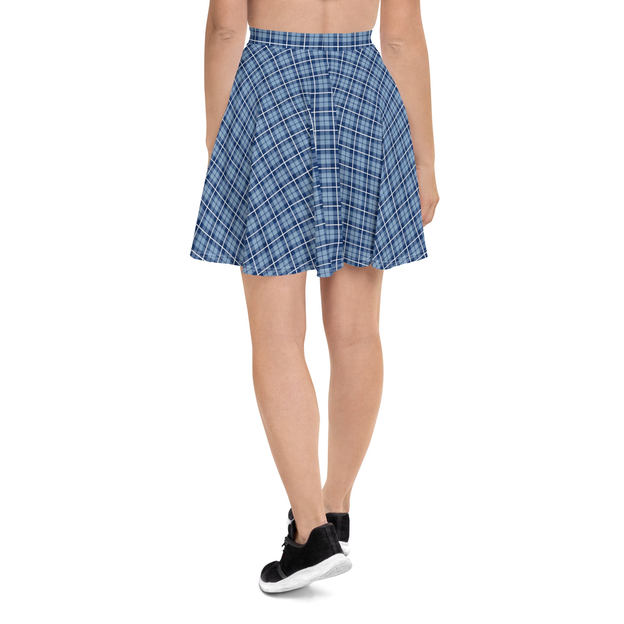 Skater Skirt Tartan Light Blue
