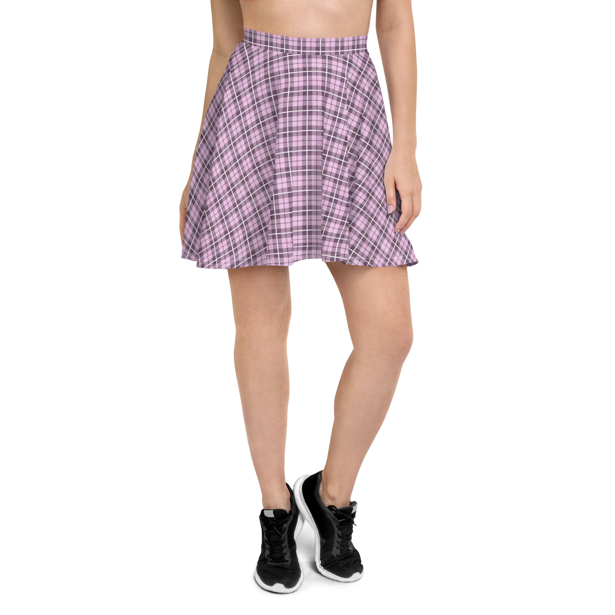 Skater Skirt Tartan Pink