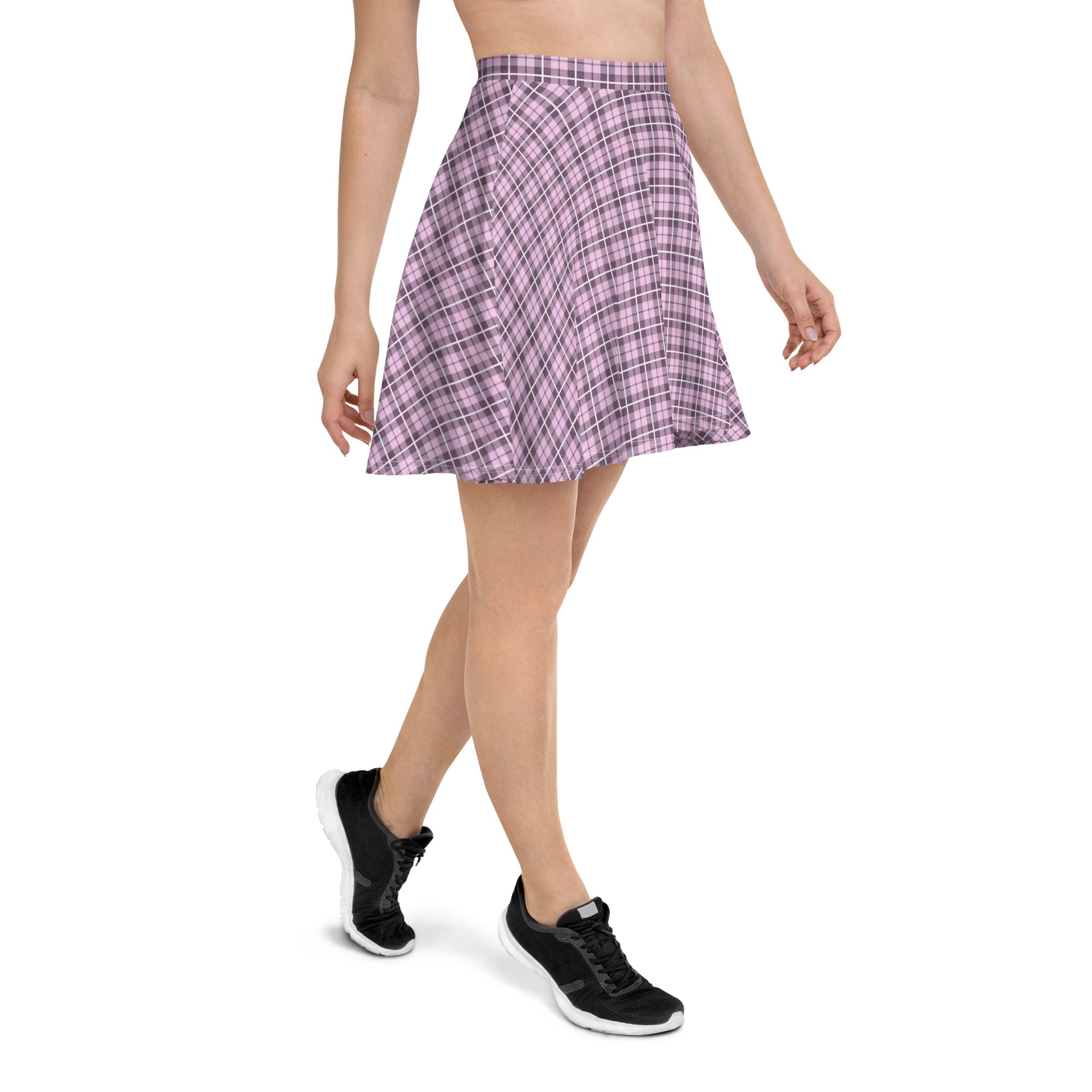 Skater Skirt Tartan Pink