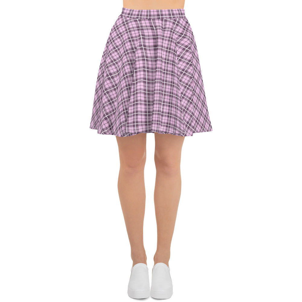 Skater Skirt Tartan Pink