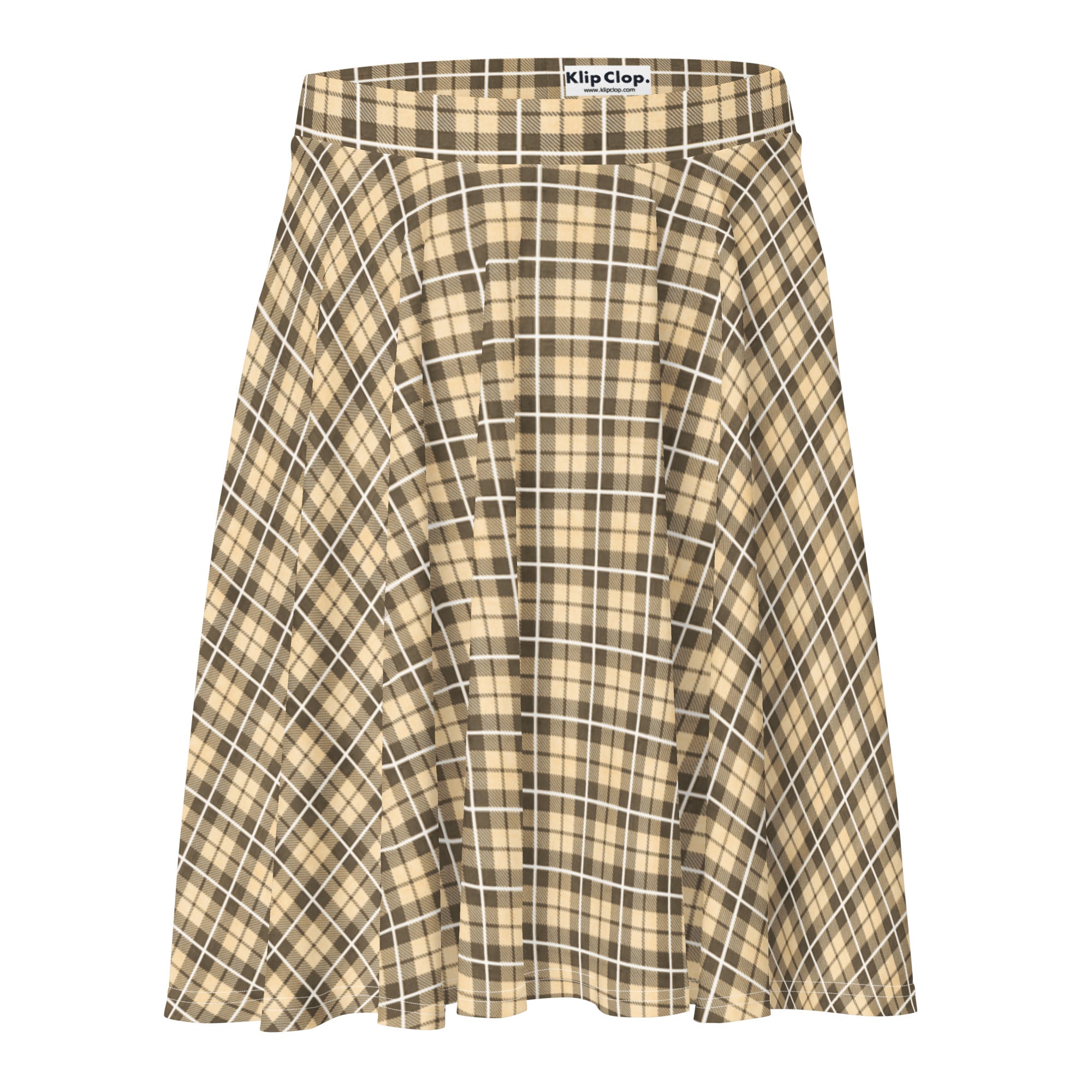 Skater Skirt Tartan Yellow