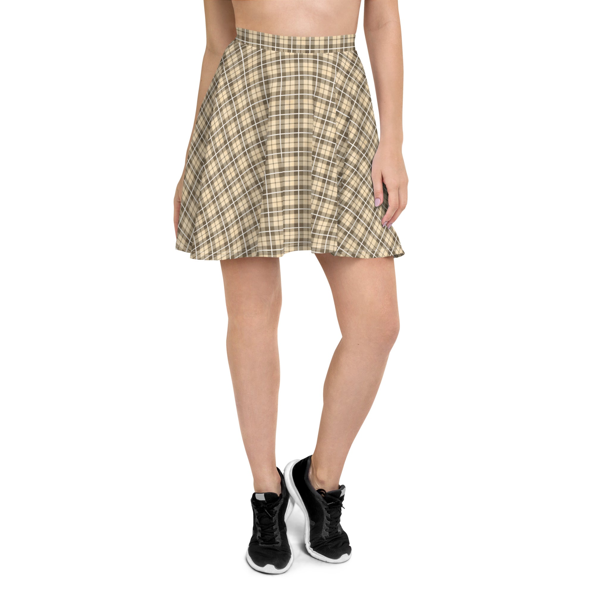 Skater Skirt Tartan Yellow