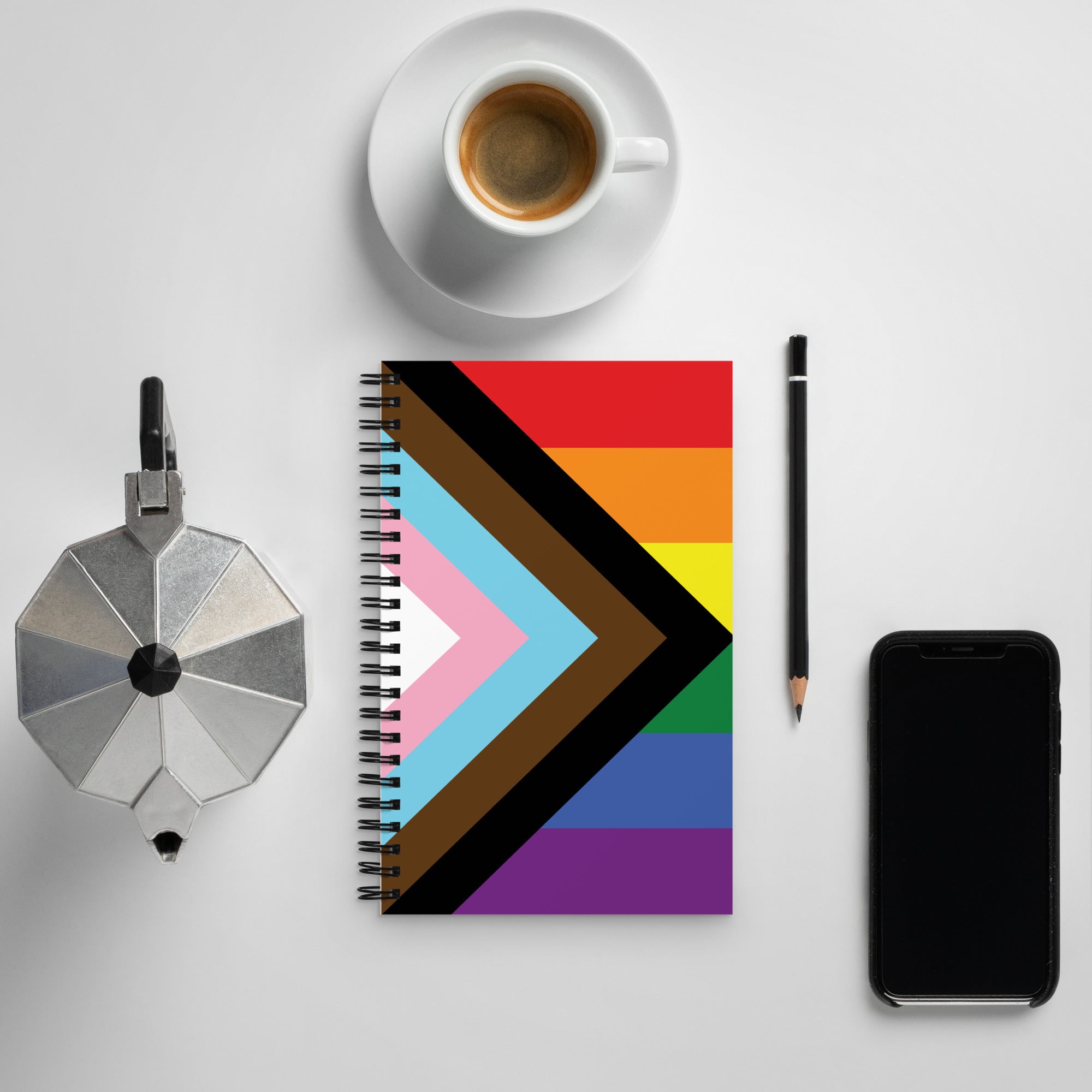 Spiral notebook Progress Pride