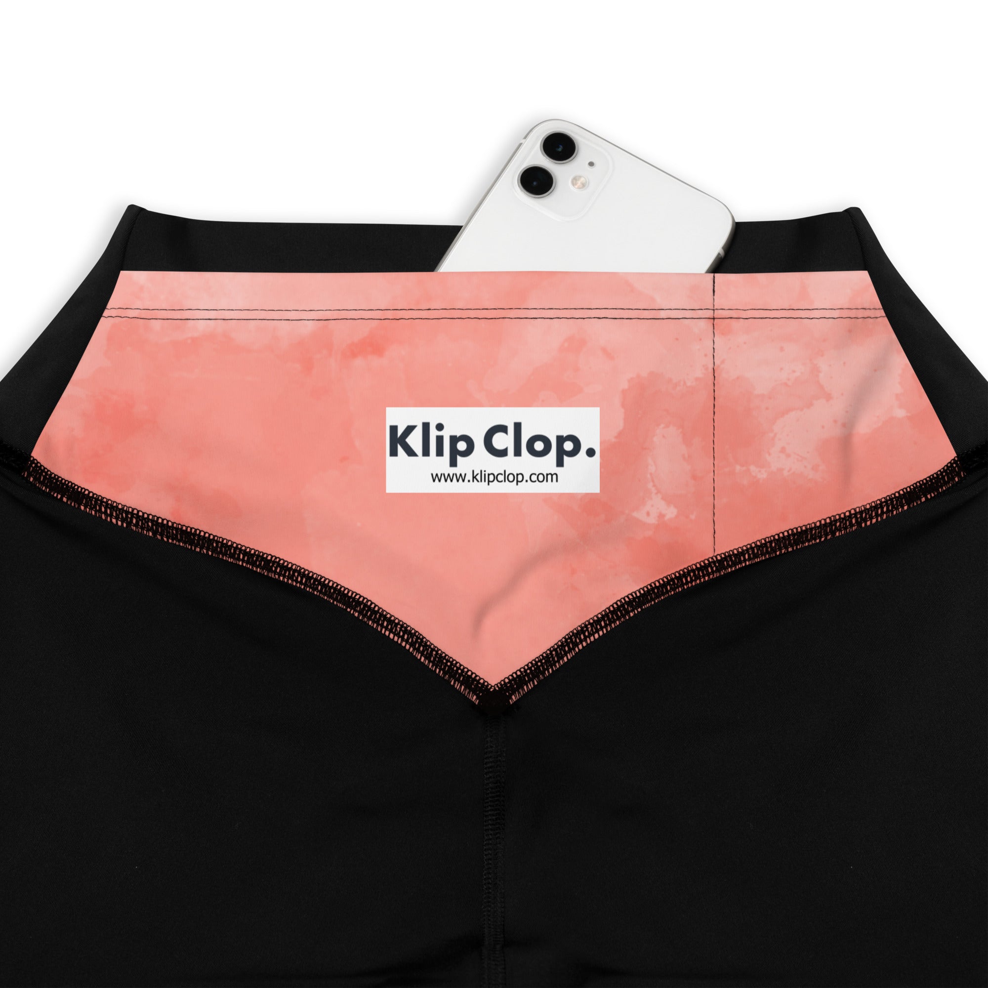 Sports Leggings Coral Watercolor