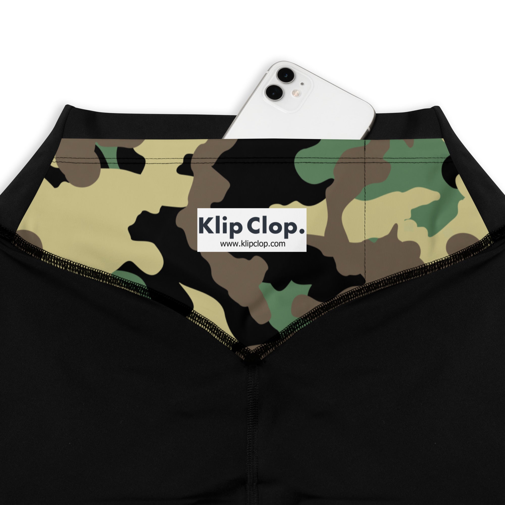 Sports Leggings Green Camo