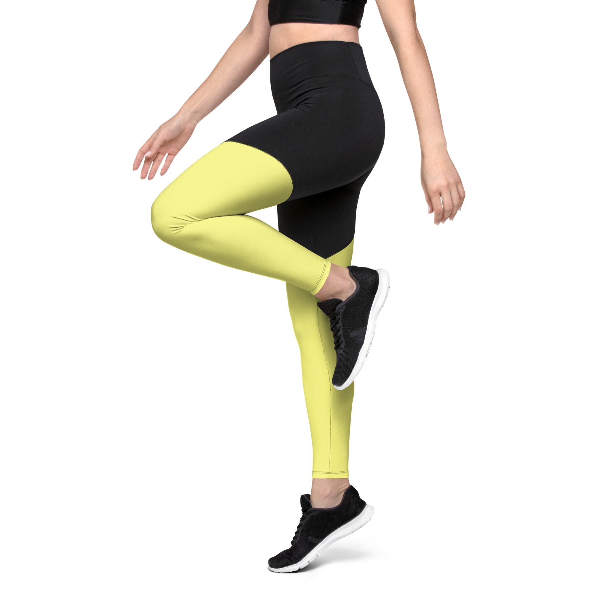 Sports Leggings Yellow