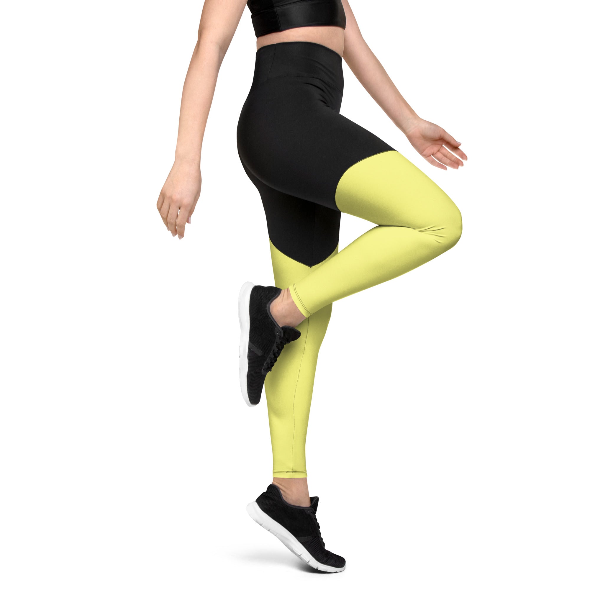 Sports Leggings Yellow