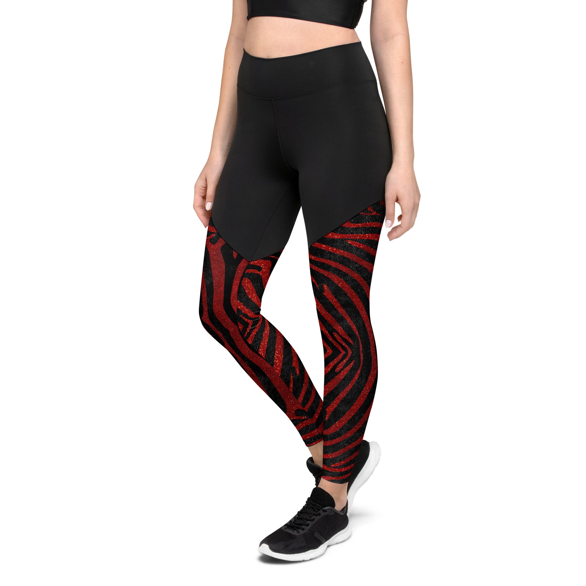 Sports Leggings Zebra Skin