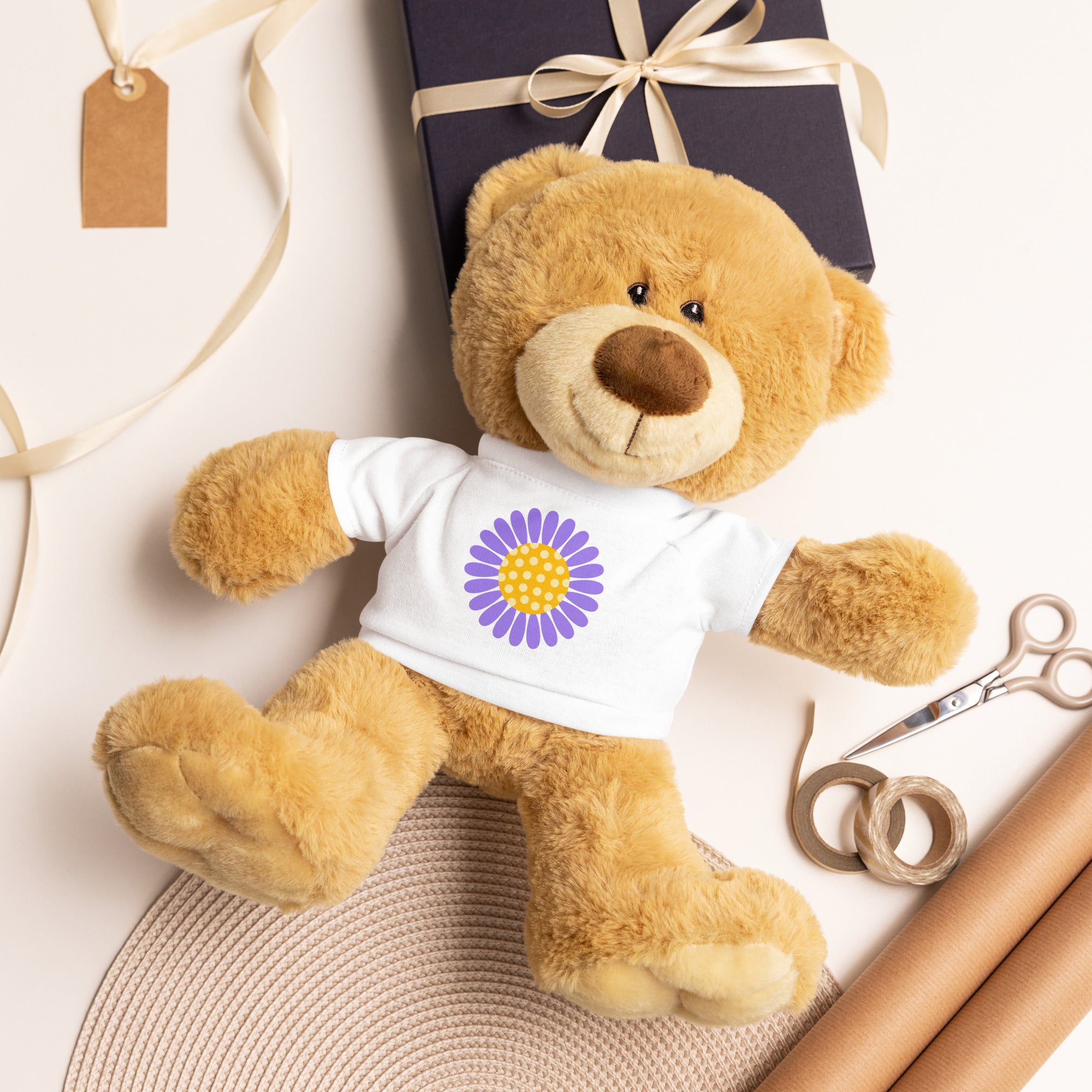 Teddy bear with a t shirt Daisy Flower I