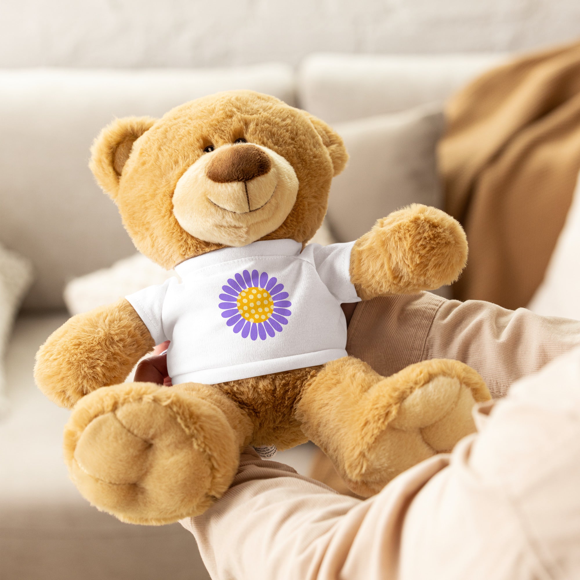Teddy bear with a t shirt Daisy Flower I