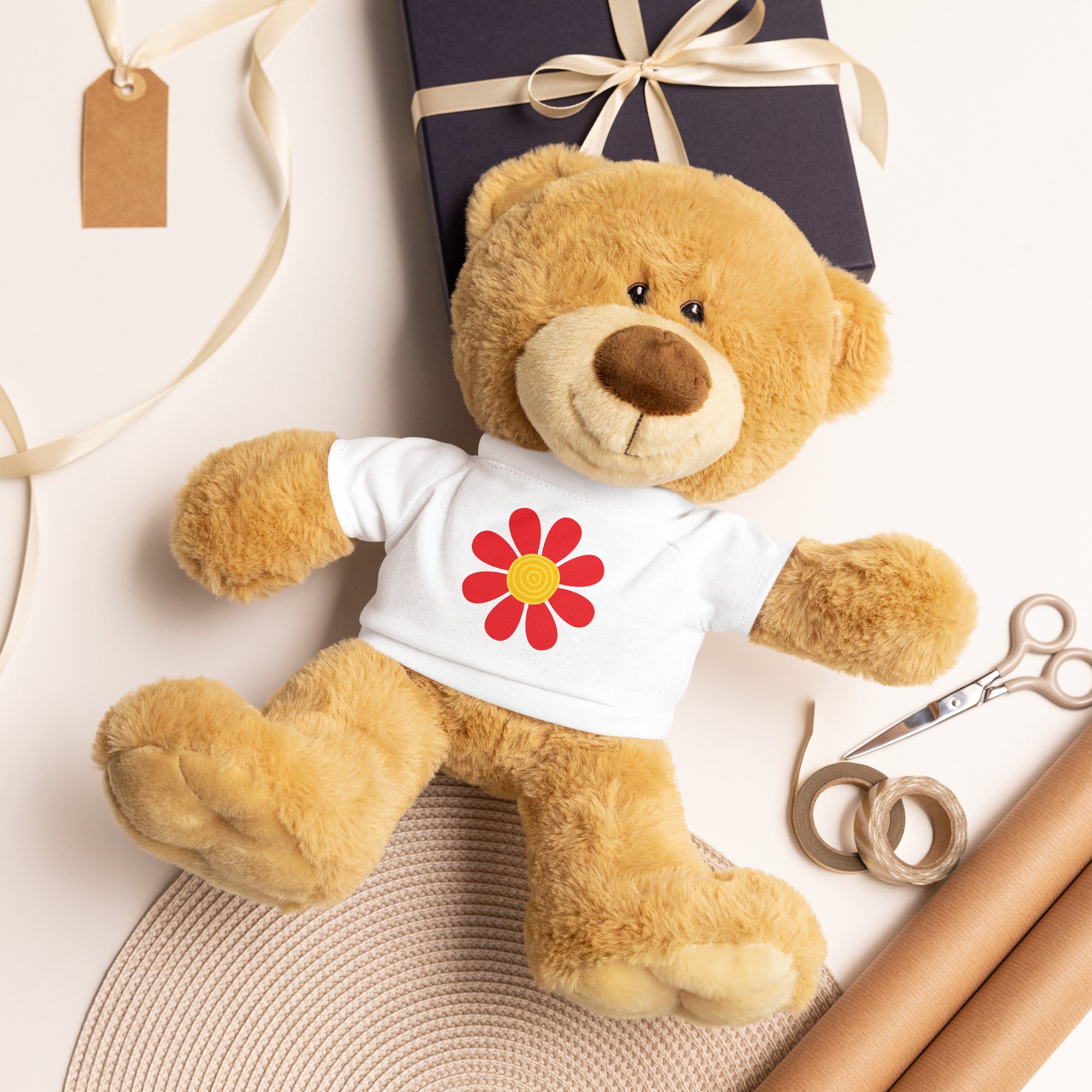 Teddy bear with a t shirt Daisy Flower III