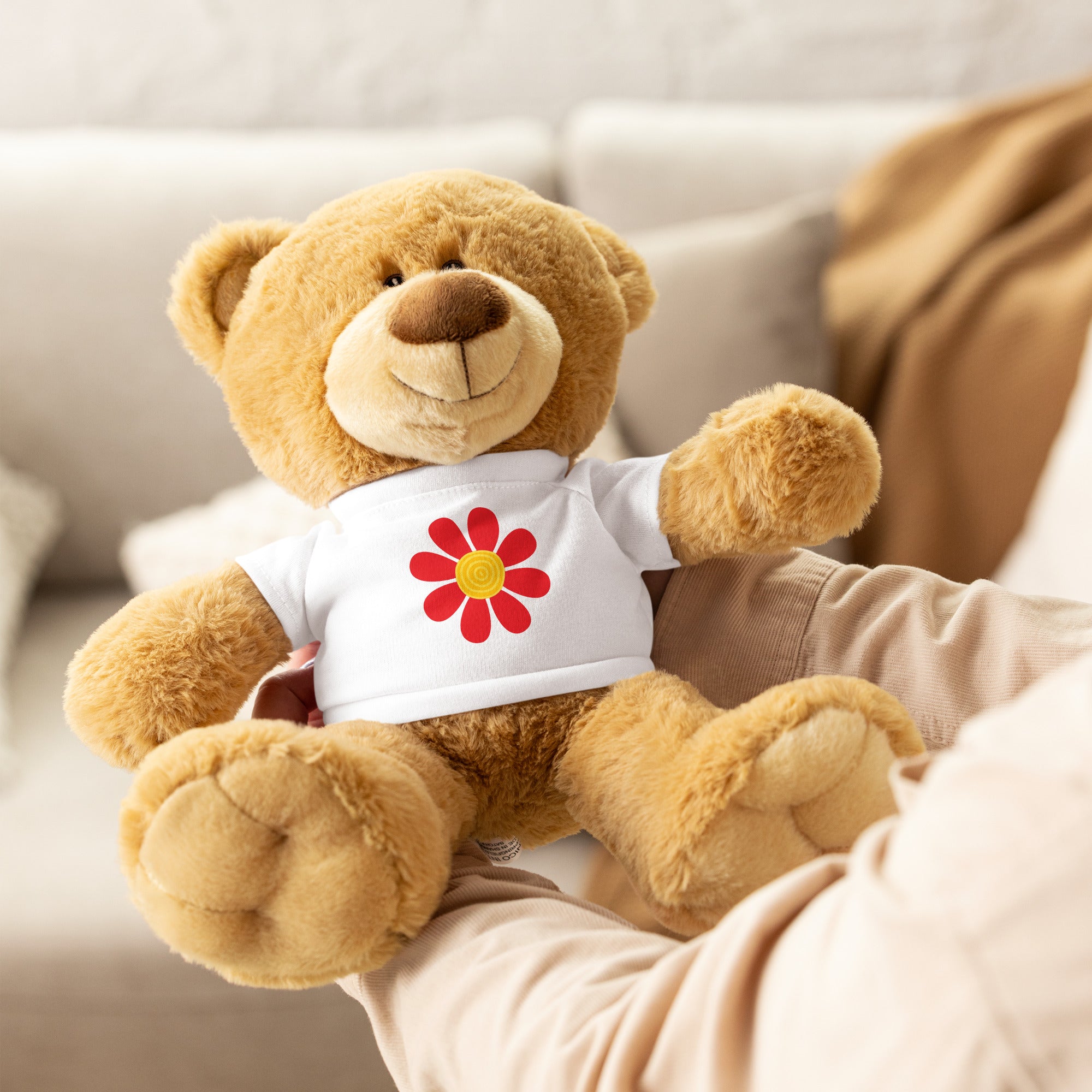 Teddy bear with a t shirt Daisy Flower III