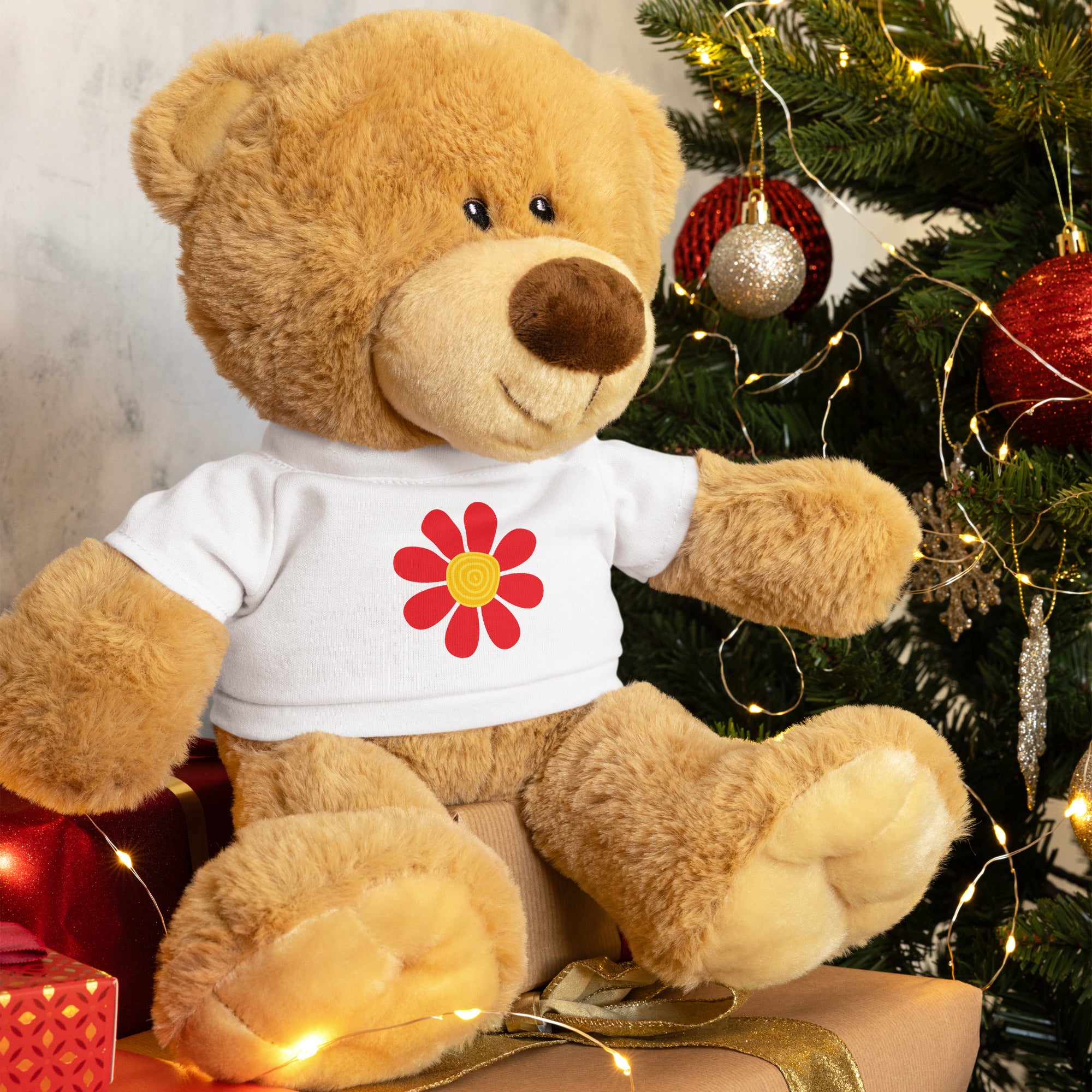 Teddy bear with a t shirt Daisy Flower III