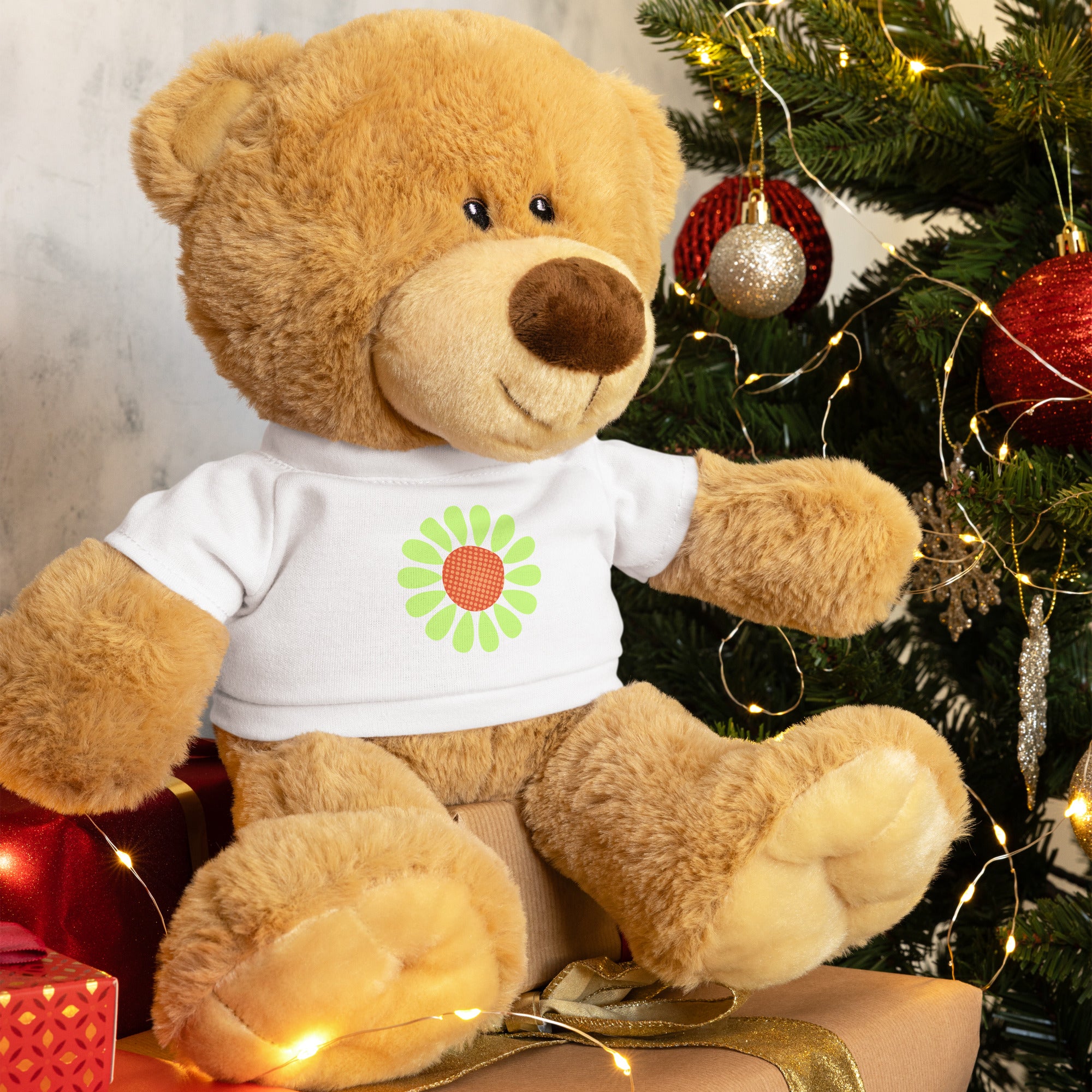 Teddy bear with a t shirt Daisy Flower IV