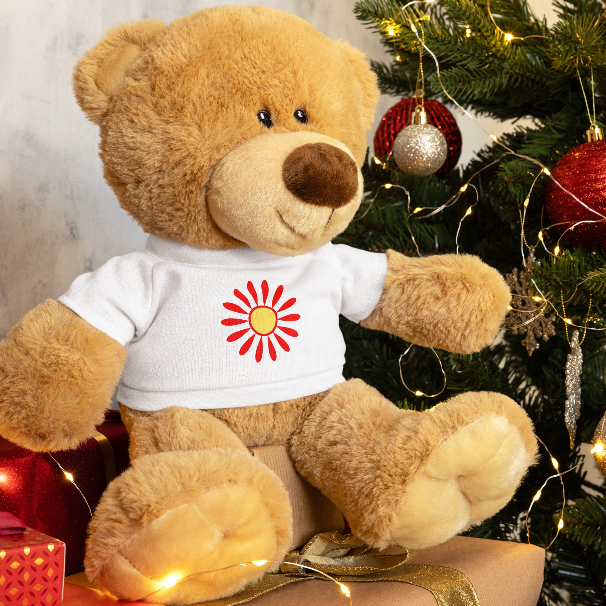 Teddy bear with a t shirt Daisy Flower V