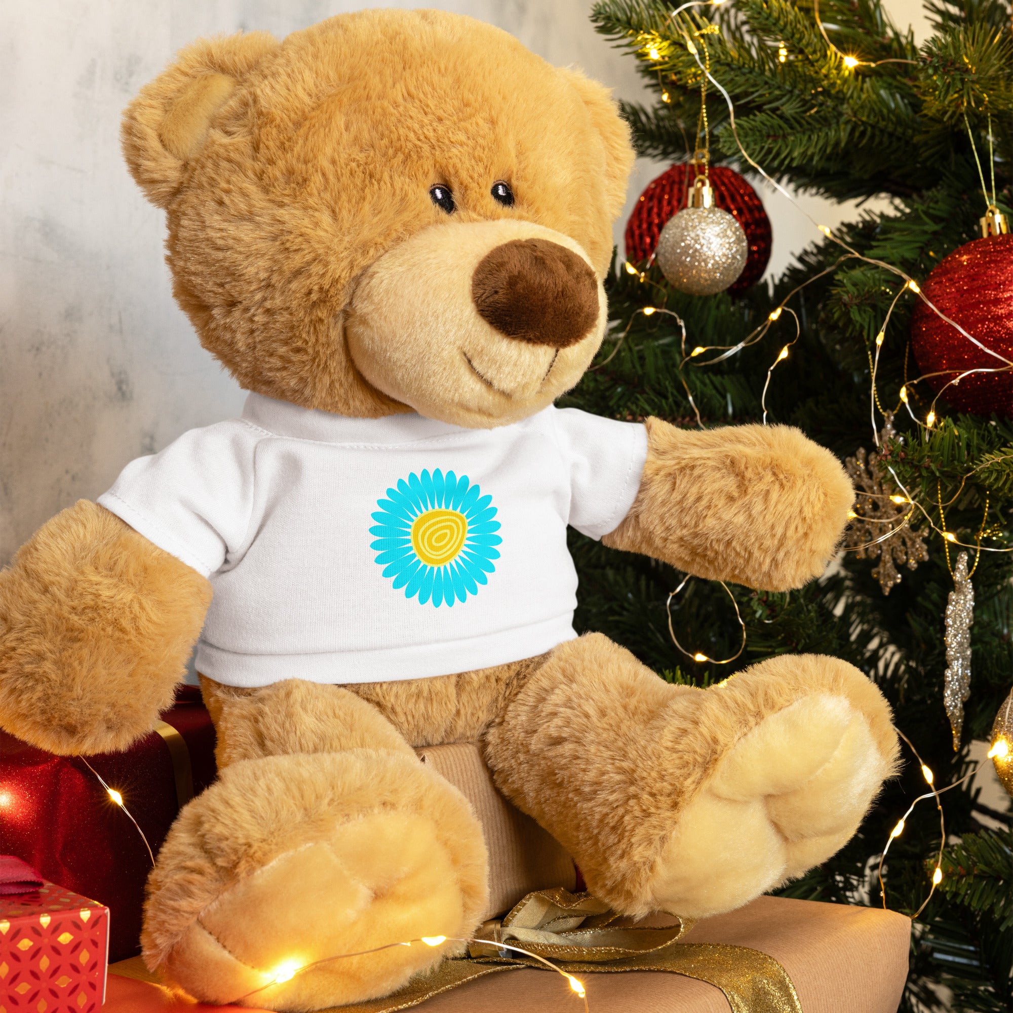 Teddy bear with a t shirt Daisy Flower VI