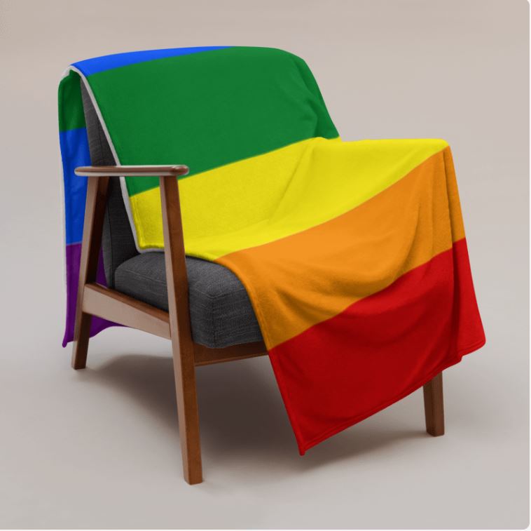 Throw Blanket Rainbow(60inch x 80inch)