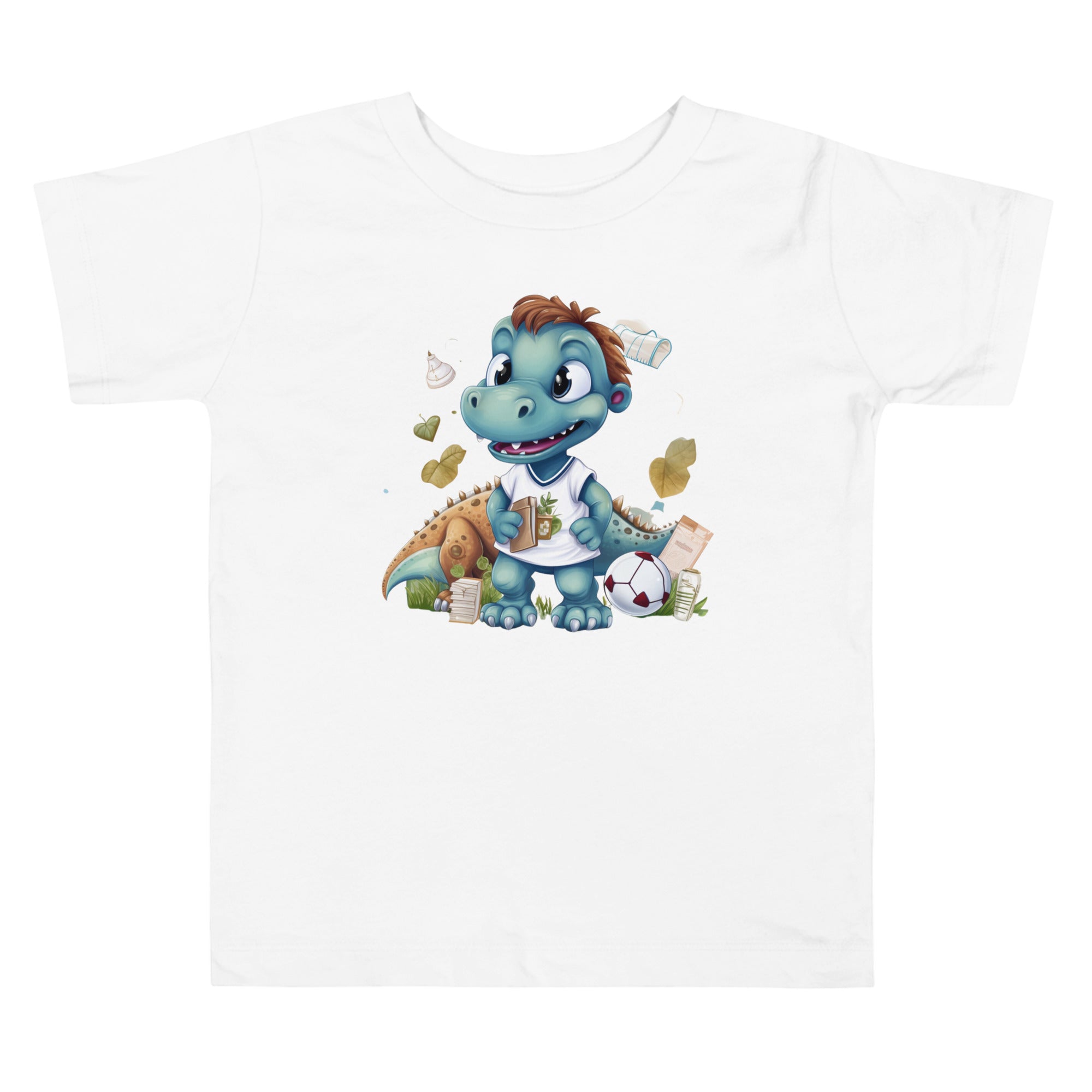 Toddler Short Sleeve Tee Cute Dinosaur