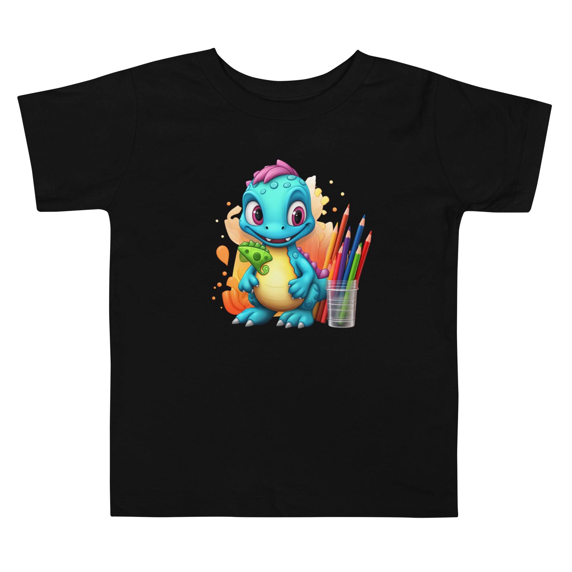 Toddler Short Sleeve Tee Cute Dinosaur