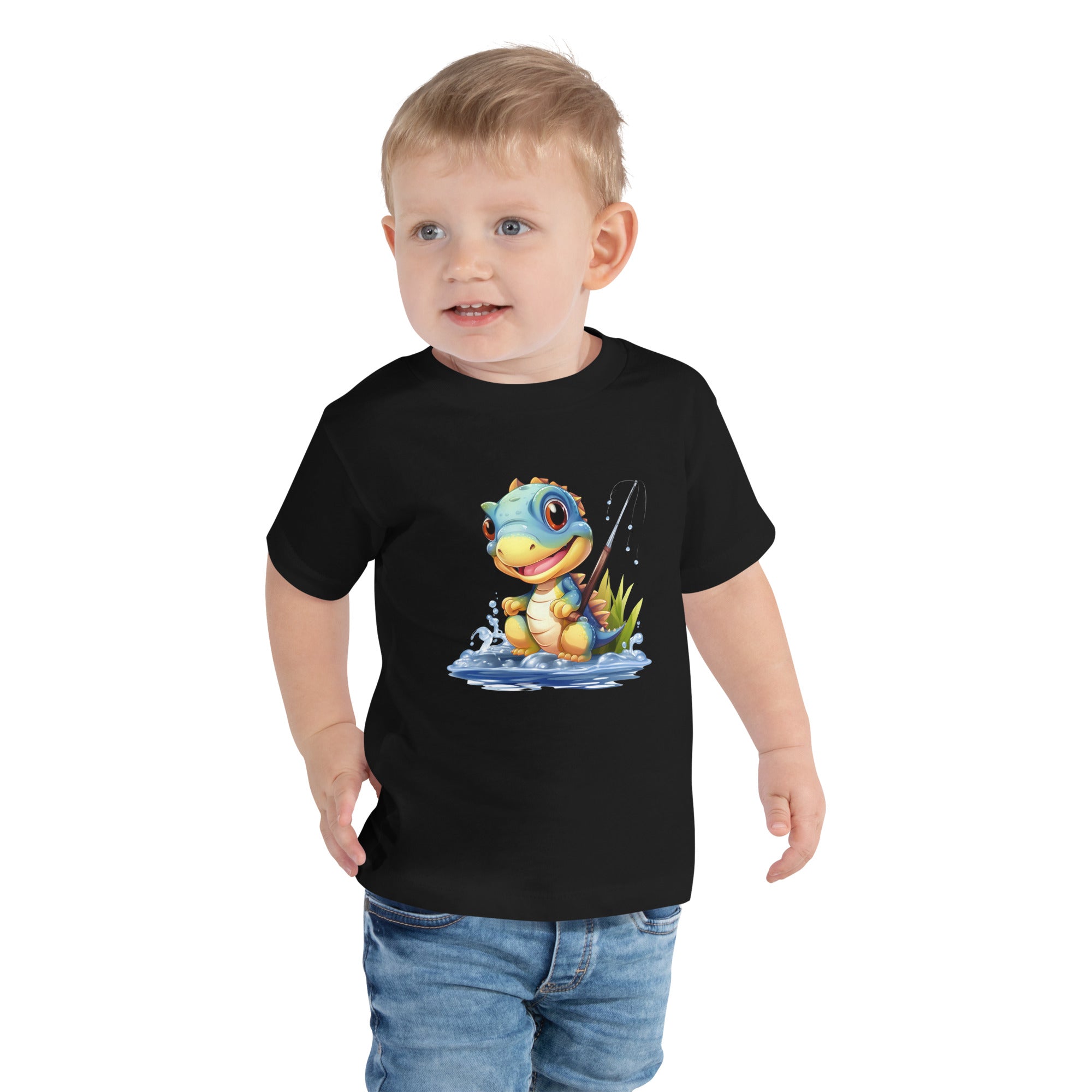 Toddler Short Sleeve Tee Cute Dinosaur