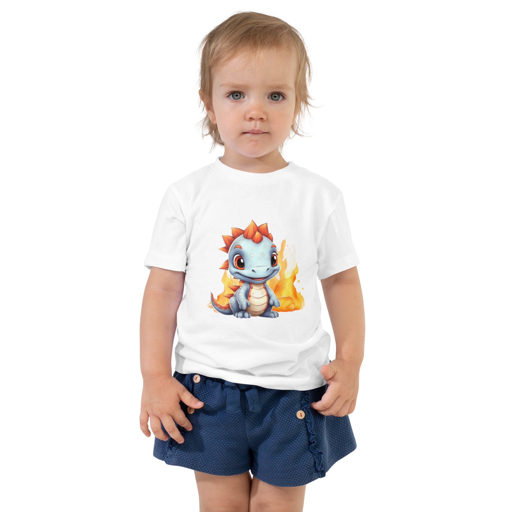 Toddler Short Sleeve Tee Cute Dinosaur
