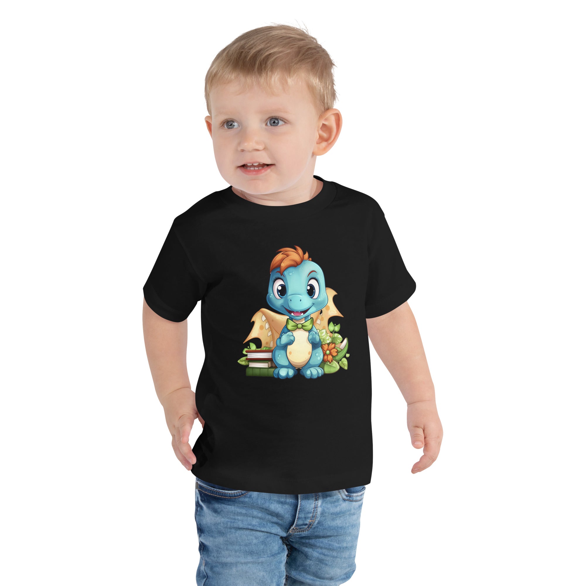 Toddler Short Sleeve Tee Cute Dinosaur