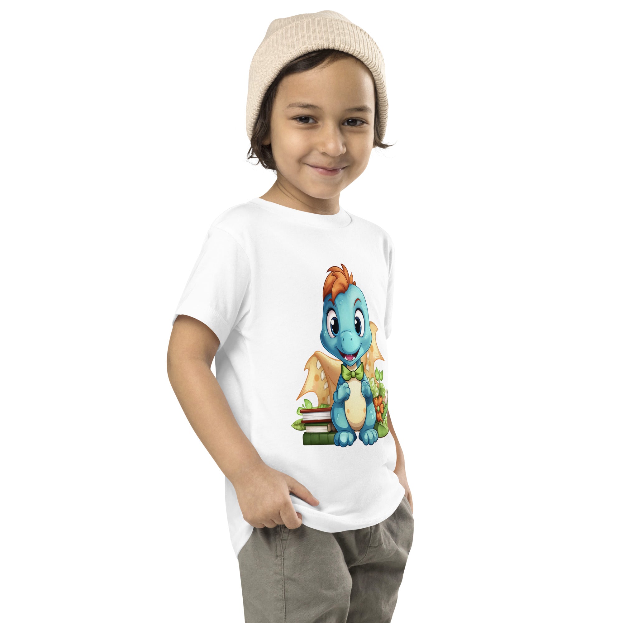 Toddler Short Sleeve Tee Cute Dinosaur