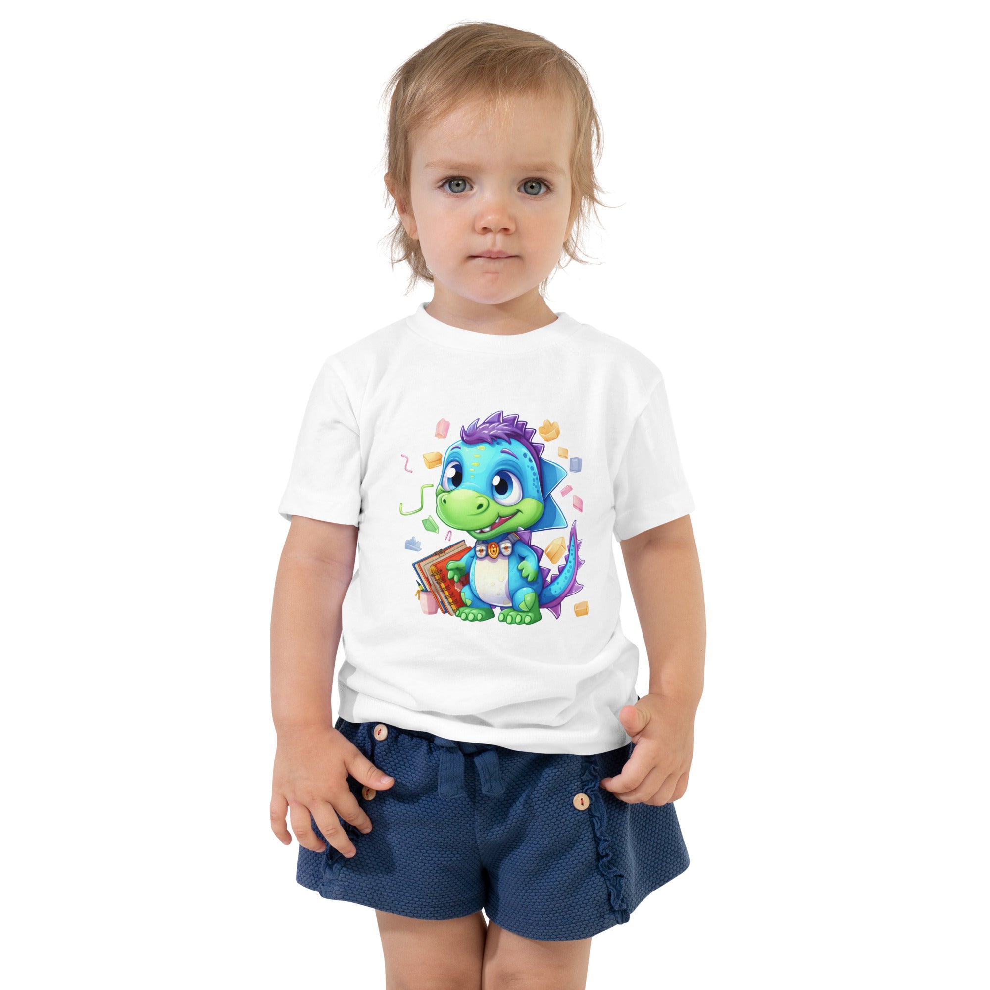 Toddler Short Sleeve Tee Cute Dinosaur