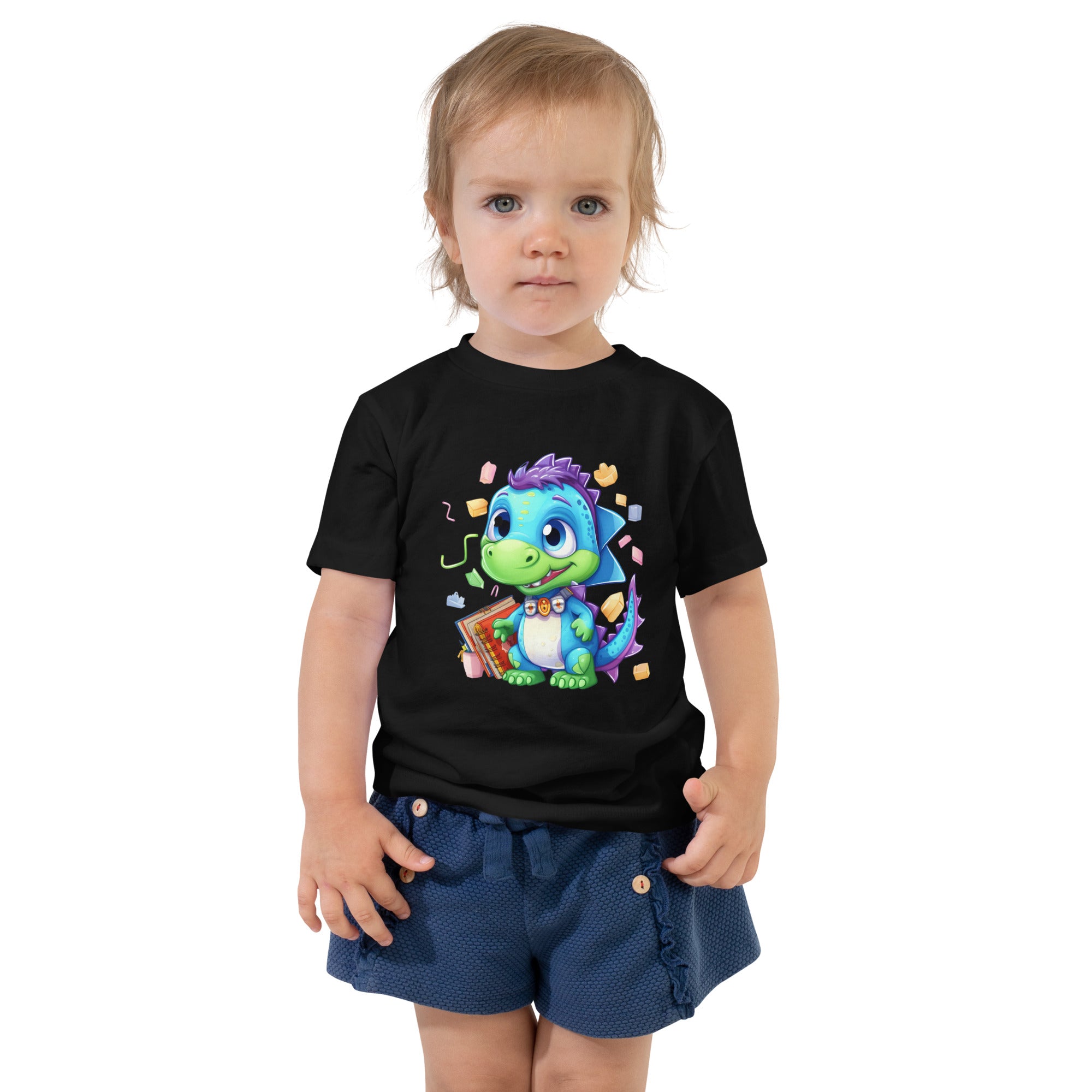 Toddler Short Sleeve Tee Cute Dinosaur