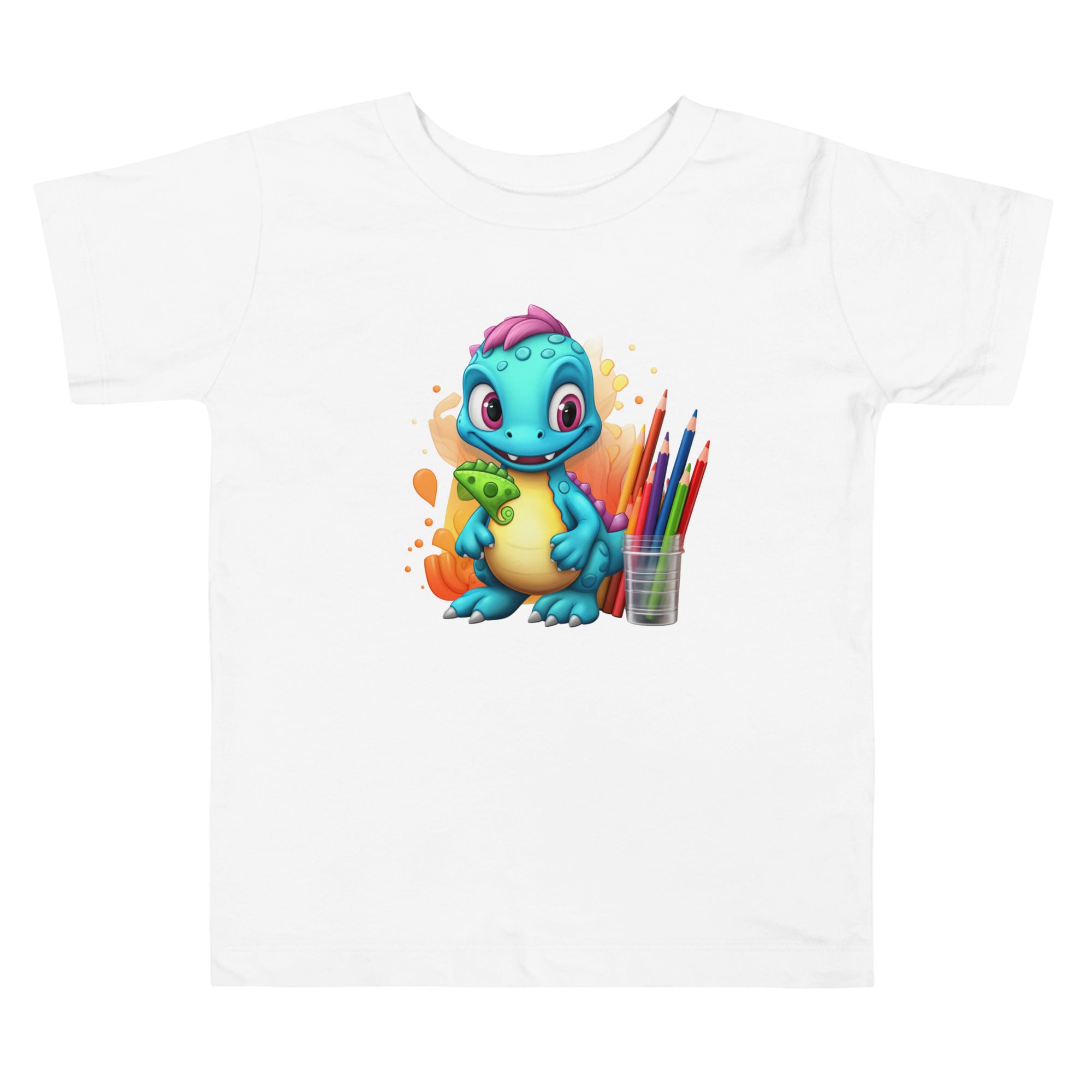 Toddler Short Sleeve Tee Cute Dinosaur