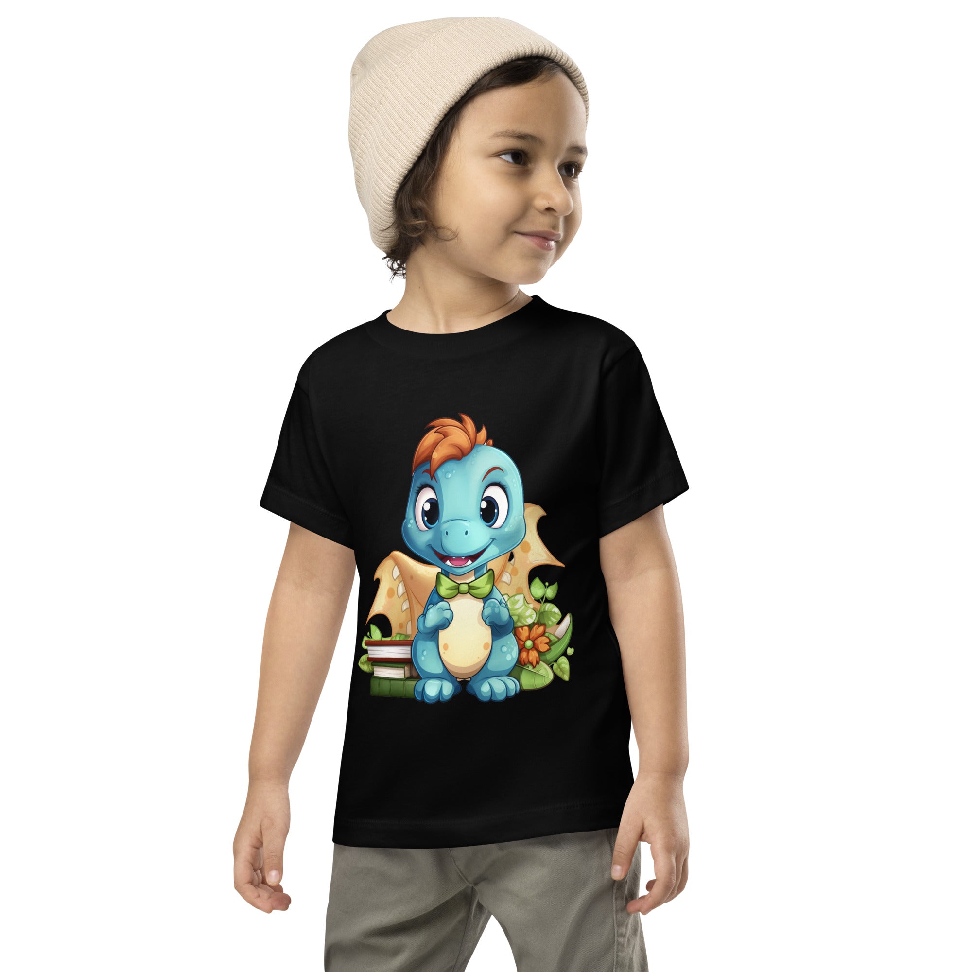 Toddler Short Sleeve Tee Cute Dinosaur