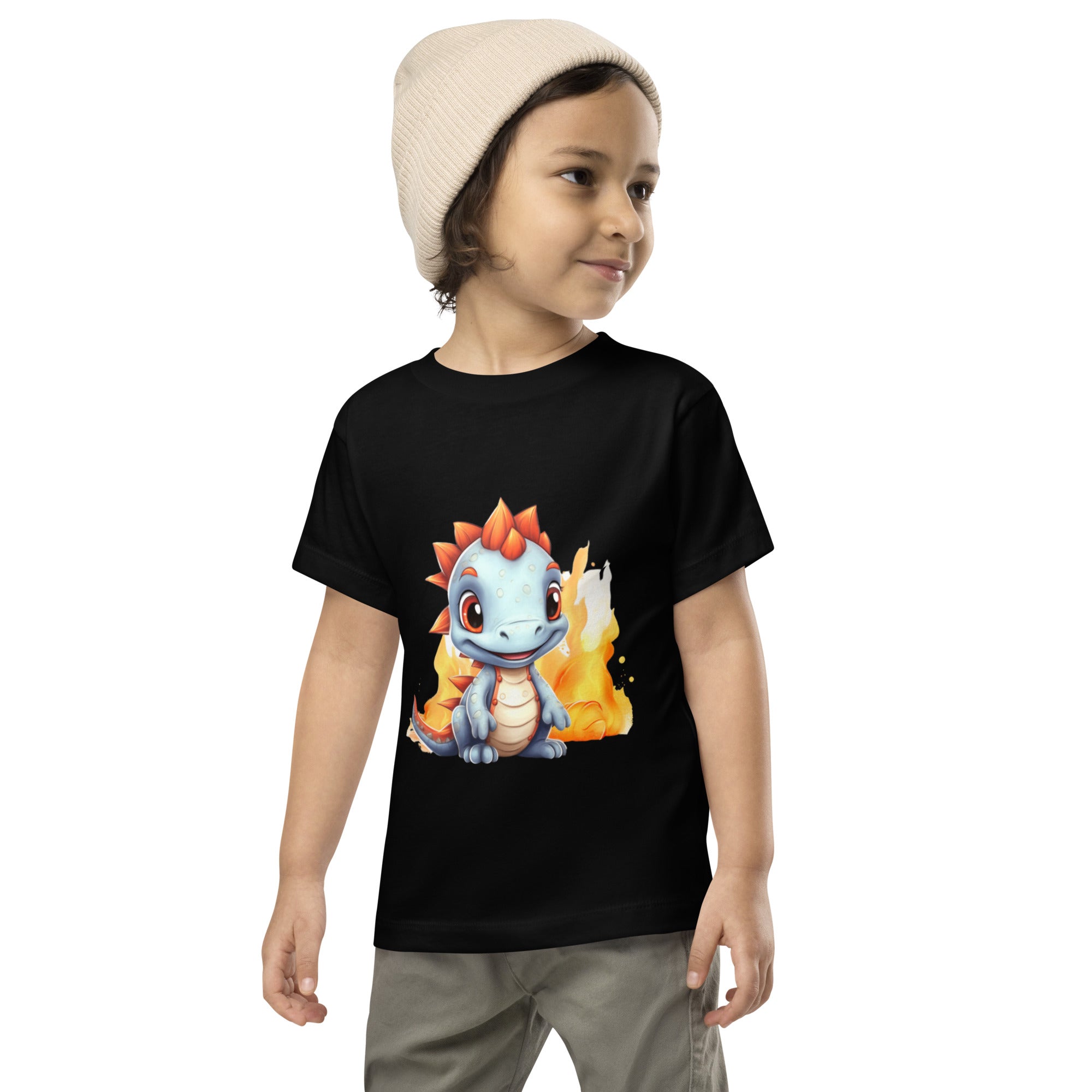 Toddler Short Sleeve Tee Cute Dinosaur