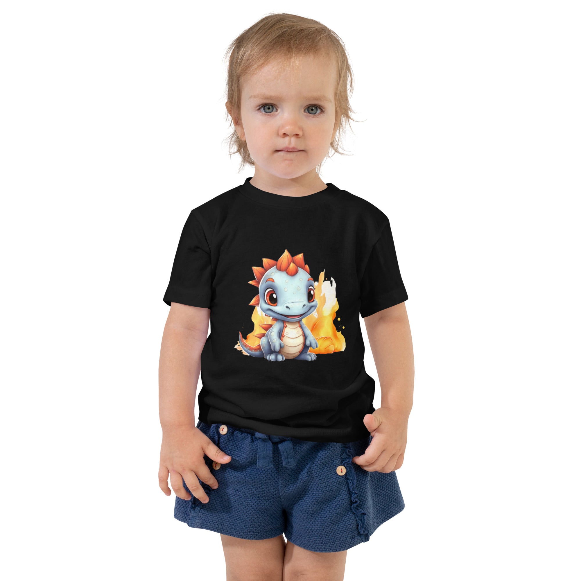 Toddler Short Sleeve Tee Cute Dinosaur