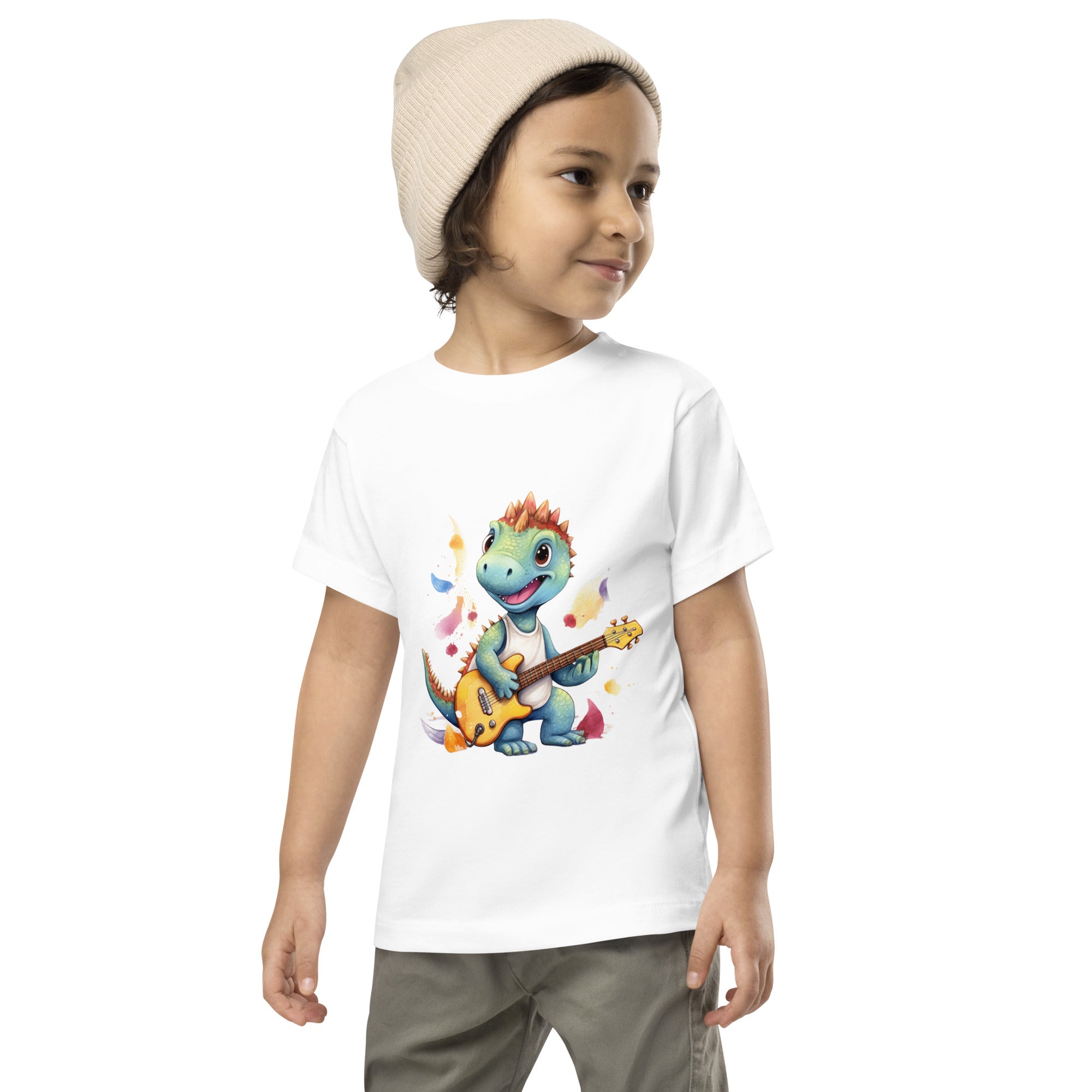 Toddler Short Sleeve Tee Cute Dinosaur
