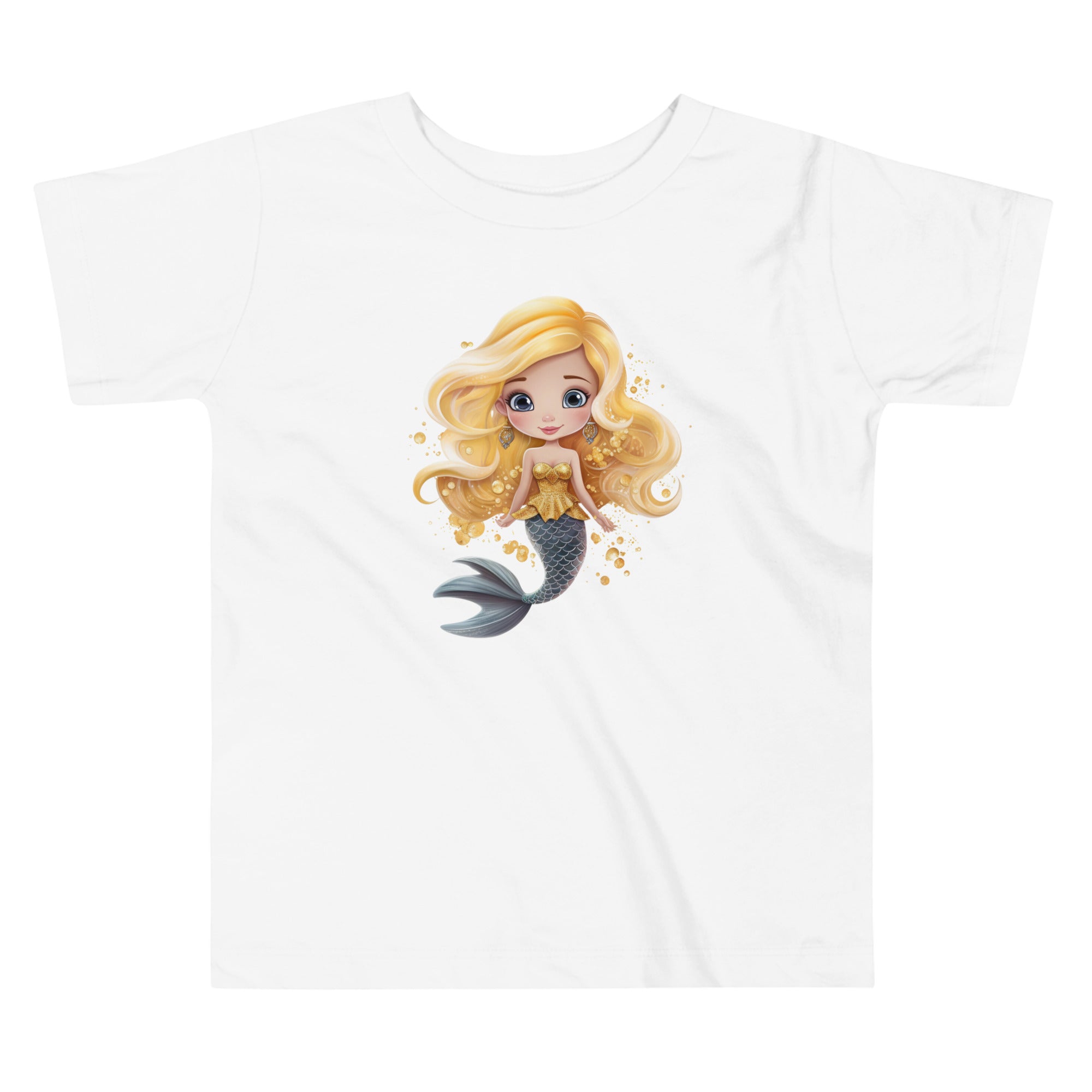 Toddler Short Sleeve Tee Cute Mermaid