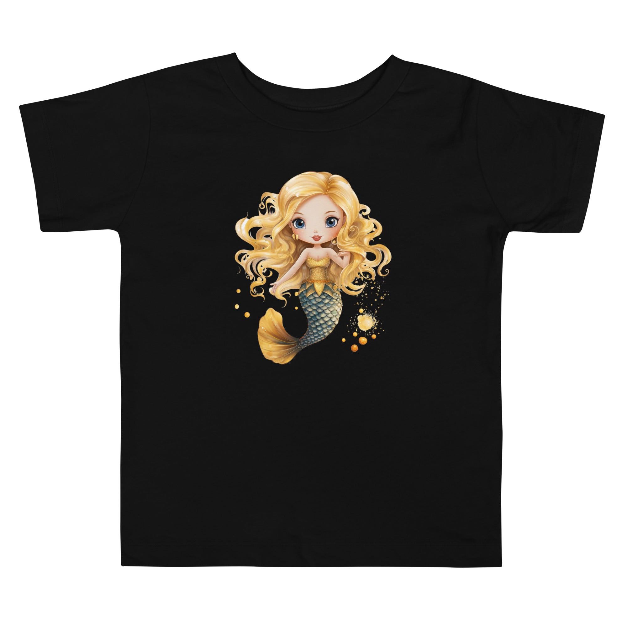 Toddler Short Sleeve Tee Cute Mermaid